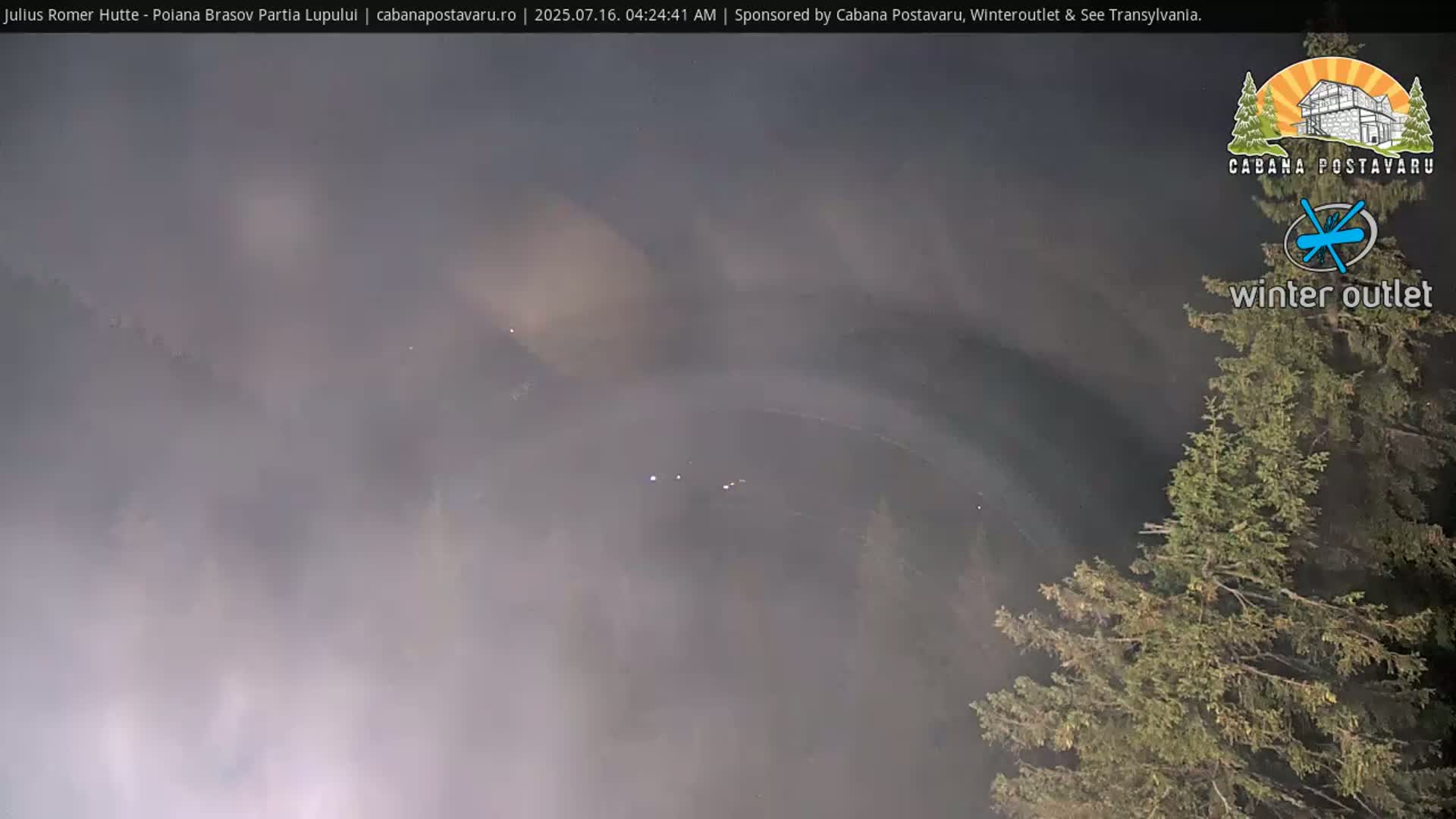 Rasnovei Plain View  from Julius Römer Hütte  Poiana Brasov Live Cam - Poiana Brasov, Braşov, Romania
