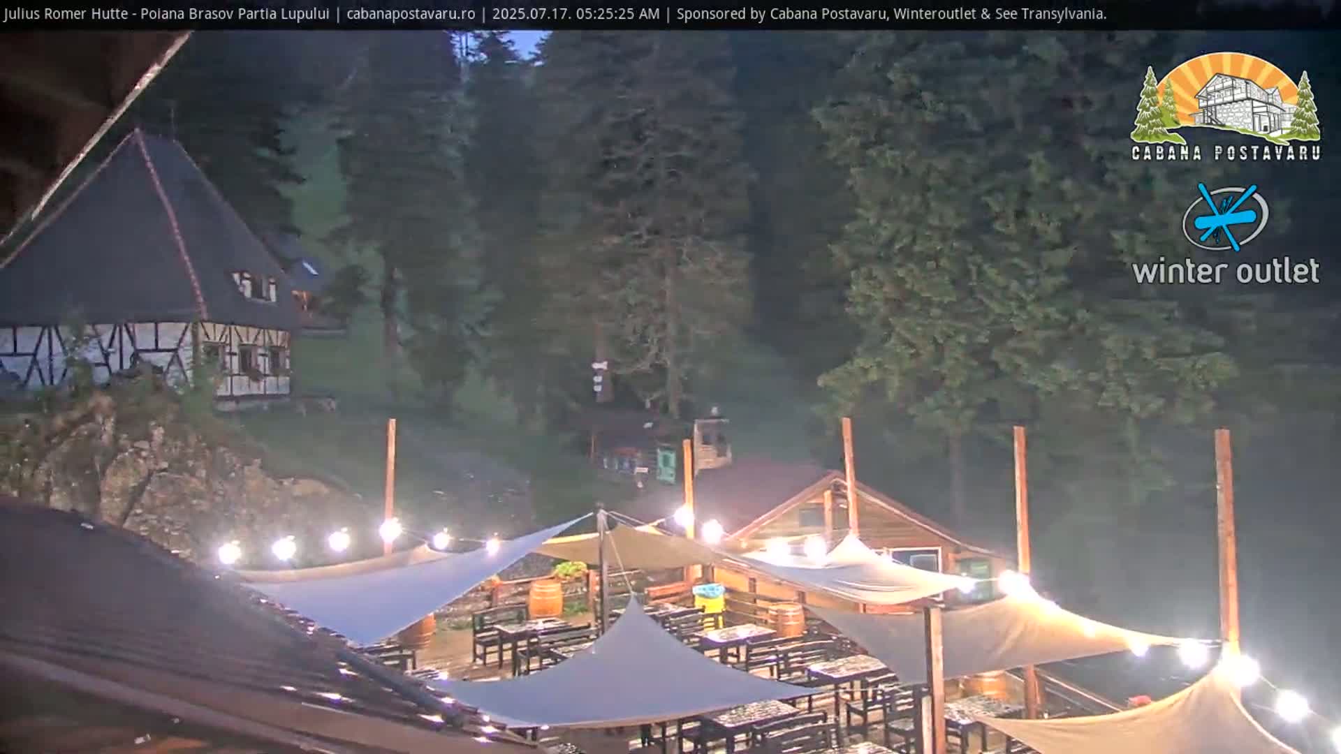 Rasnovei Plain View  from Julius Römer Hütte  Poiana Brasov Live Cam - Poiana Brasov, Braşov, Romania