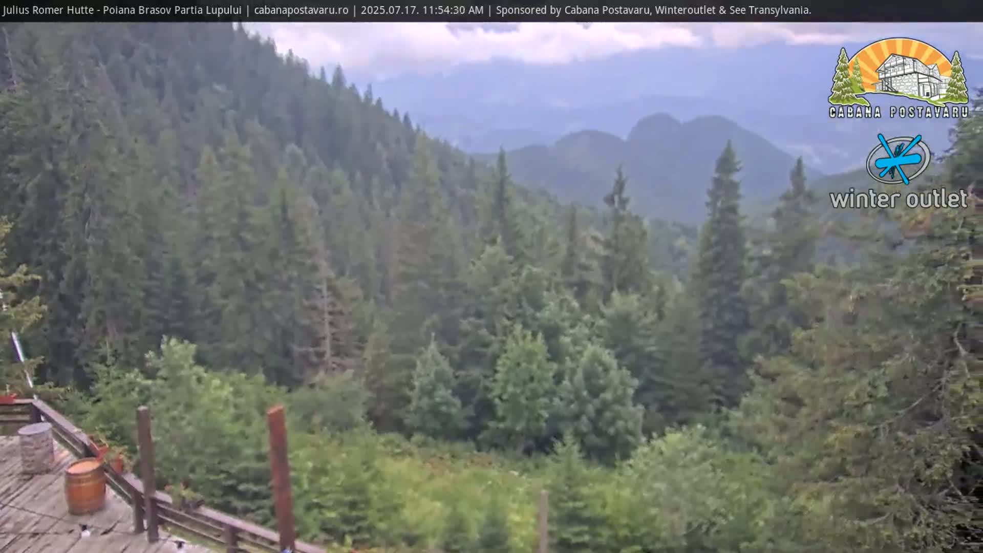 Rasnovei Plain View  from Julius Römer Hütte  Poiana Brasov Live Cam - Poiana Brasov, Braşov, Romania