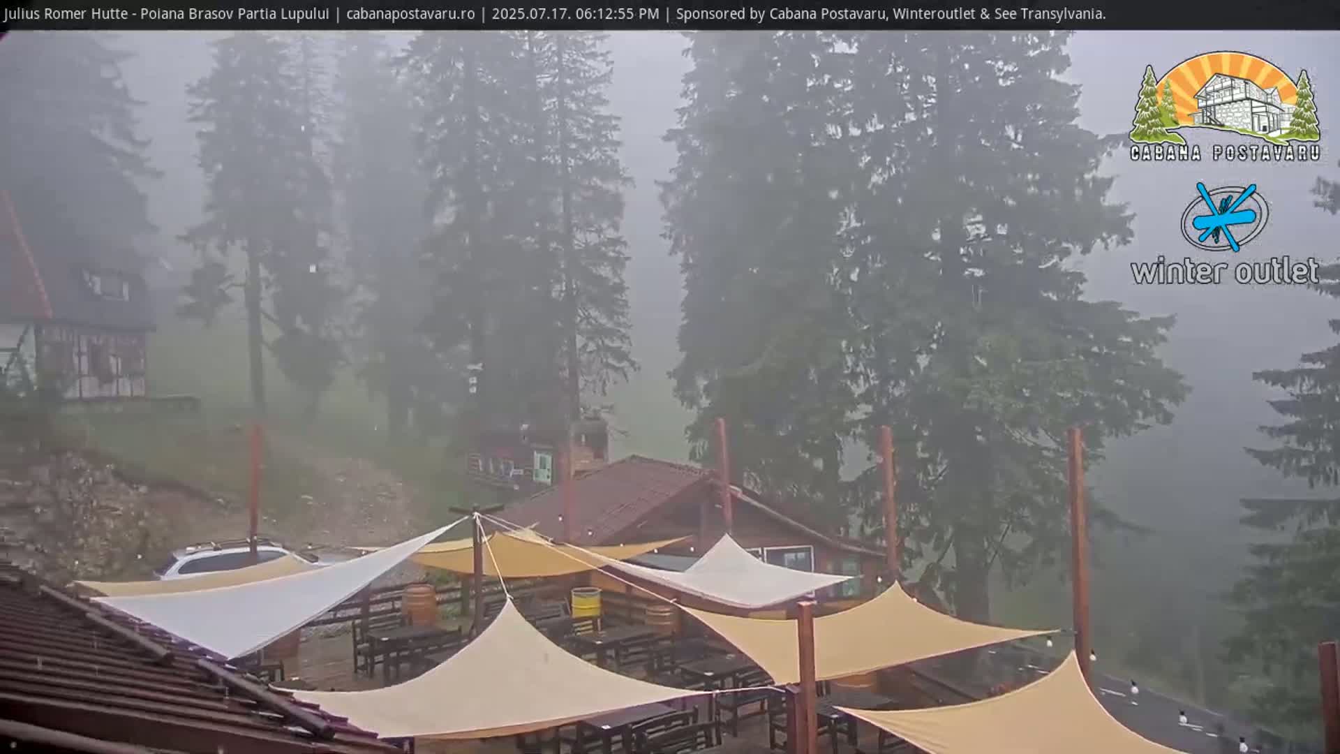 Rasnovei Plain View  from Julius Römer Hütte  Poiana Brasov Live Cam - Poiana Brasov, Braşov, Romania