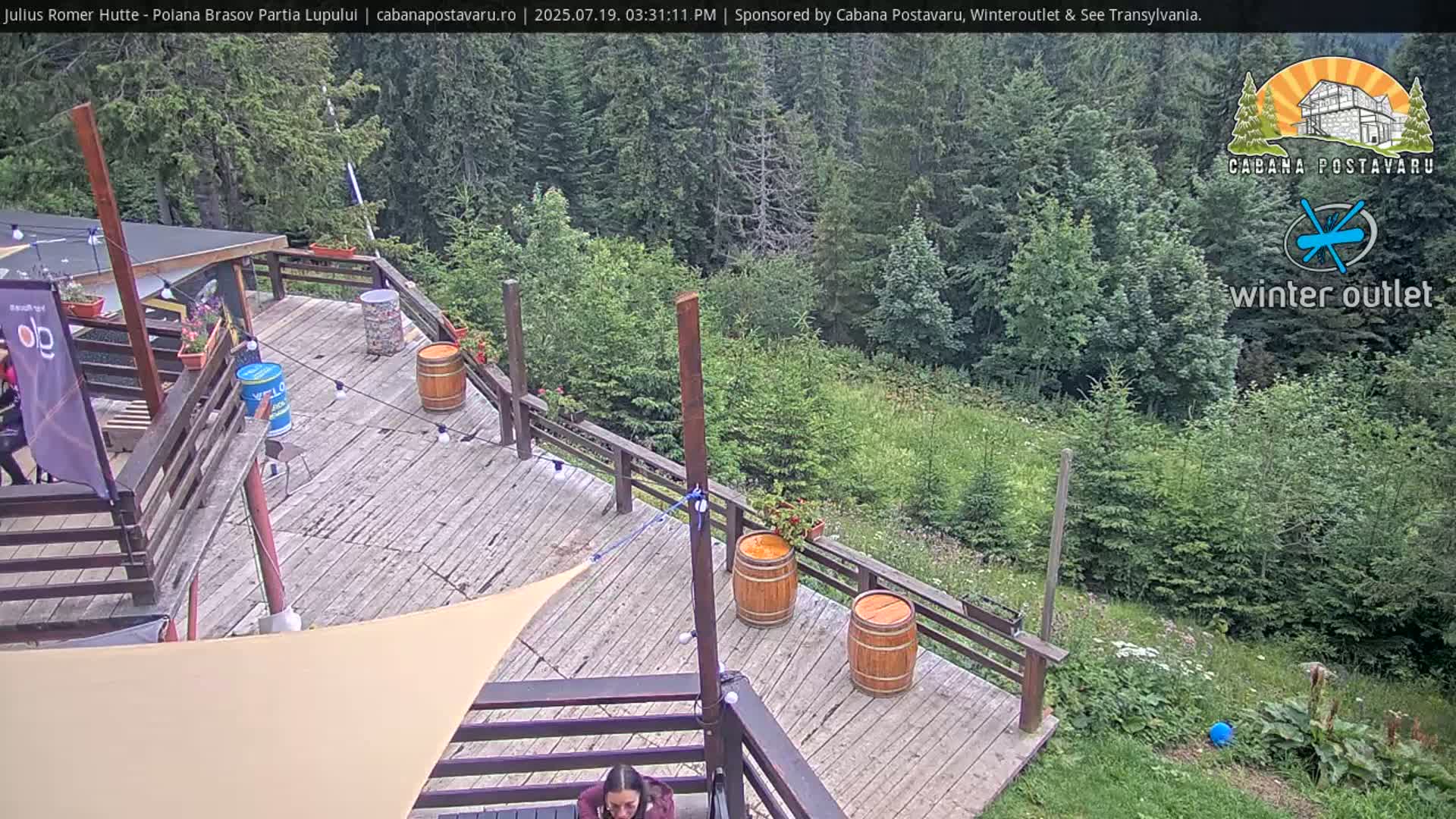 Rasnovei Plain View  from Julius Römer Hütte  Poiana Brasov Live Cam - Poiana Brasov, Braşov, Romania