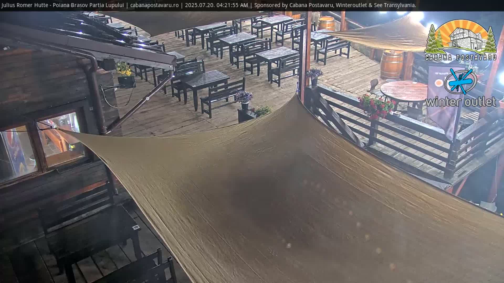 Rasnovei Plain View  from Julius Römer Hütte  Poiana Brasov Live Cam - Poiana Brasov, Braşov, Romania