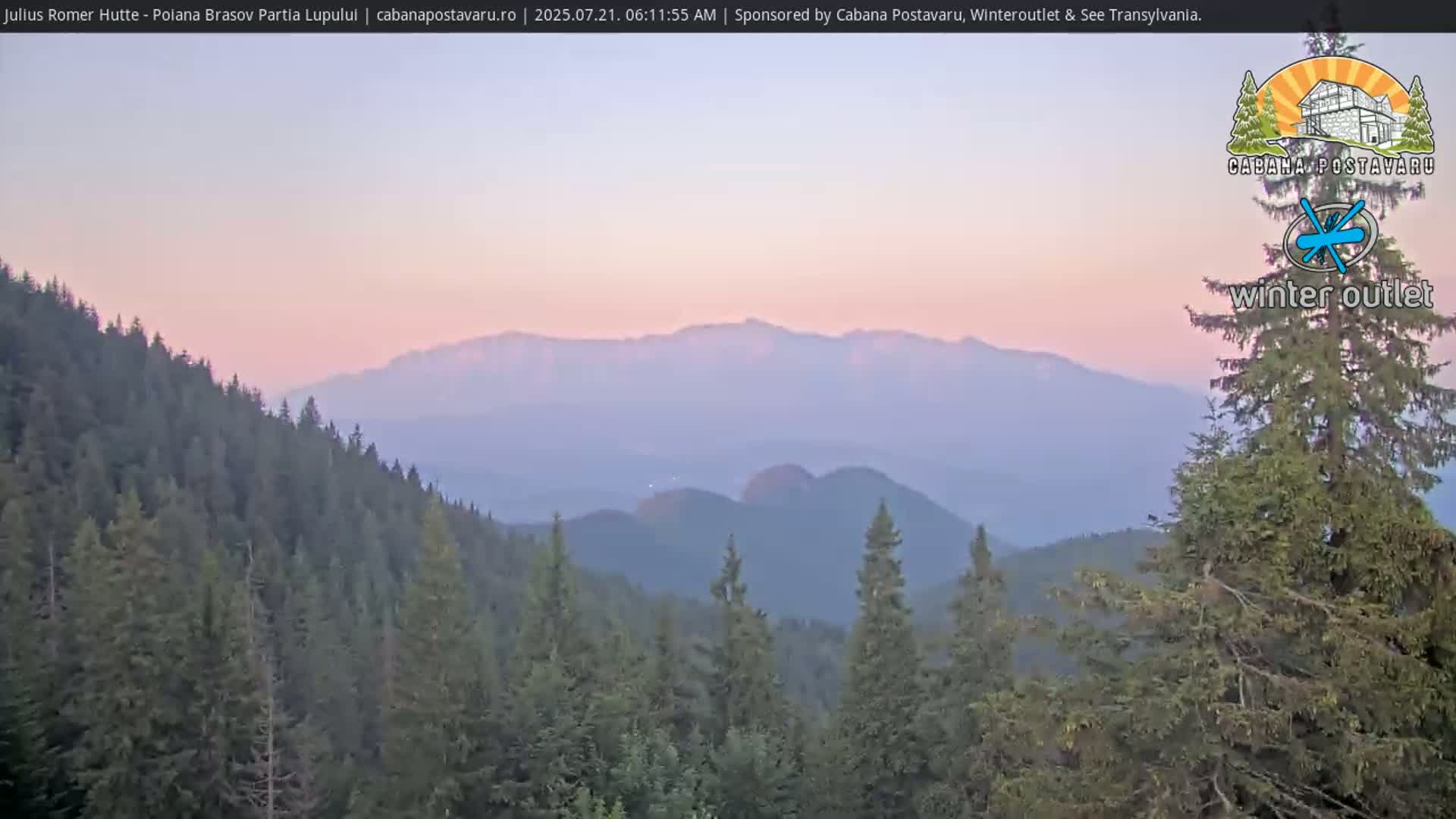 Rasnovei Plain View  from Julius Römer Hütte  Poiana Brasov Live Cam - Poiana Brasov, Braşov, Romania