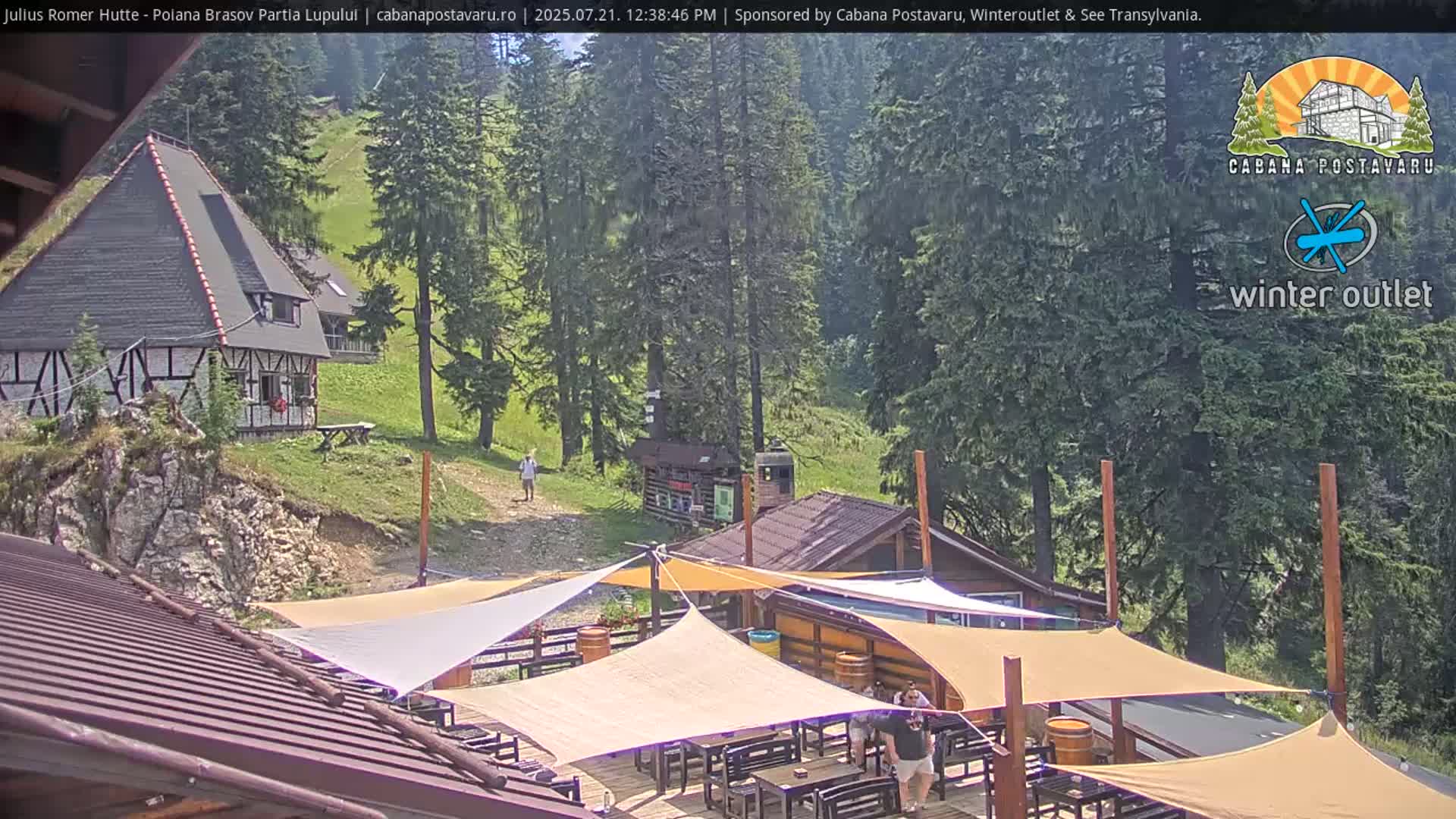 Rasnovei Plain View  from Julius Römer Hütte  Poiana Brasov Live Cam - Poiana Brasov, Braşov, Romania