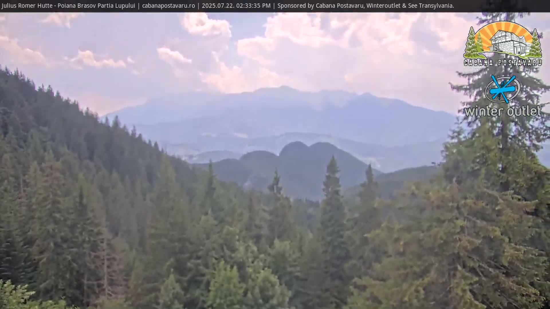 Rasnovei Plain View  from Julius Römer Hütte  Poiana Brasov Live Cam - Poiana Brasov, Braşov, Romania