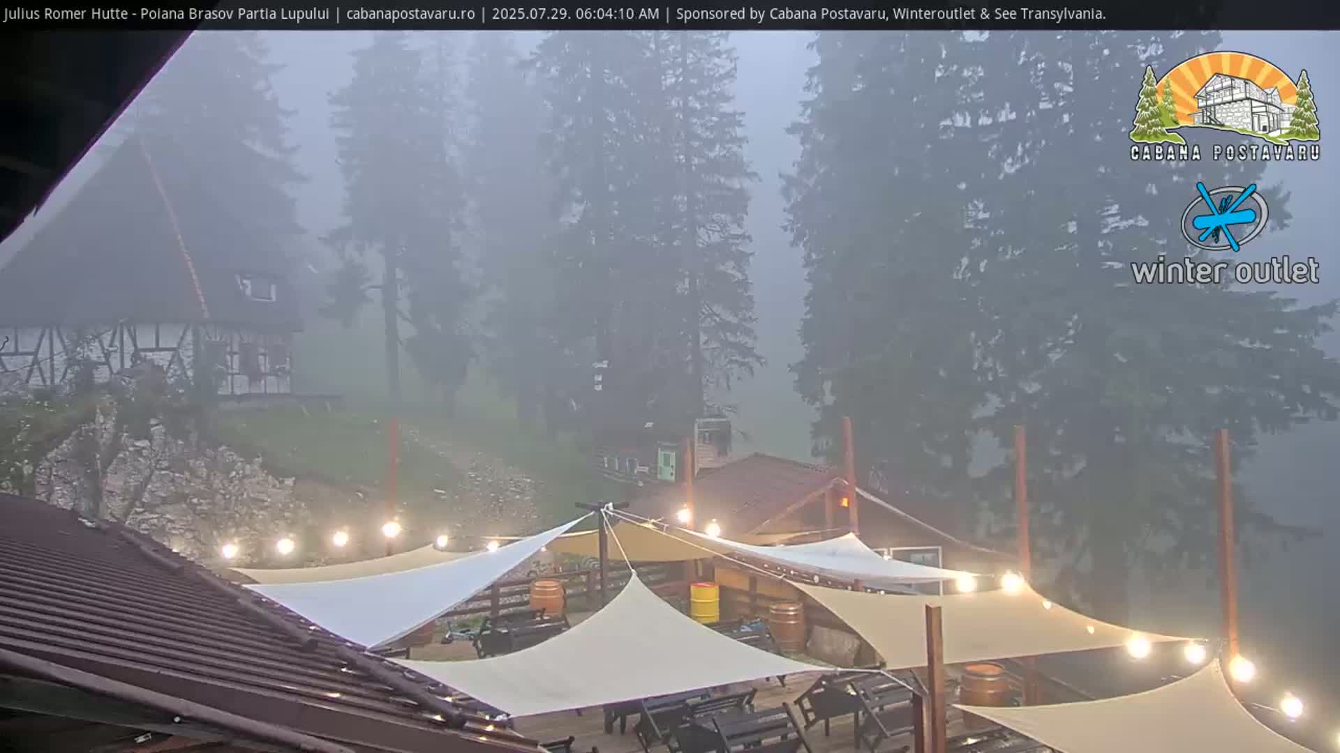 Rasnovei Plain View  from Julius Römer Hütte  Poiana Brasov Live Cam - Poiana Brasov, Braşov, Romania