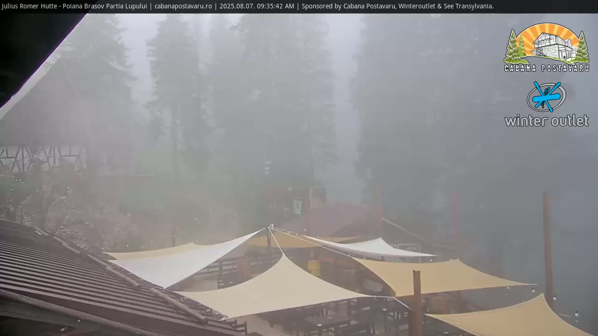 Rasnovei Plain View  from Julius Römer Hütte  Poiana Brasov Live Cam - Poiana Brasov, Braşov, Romania
