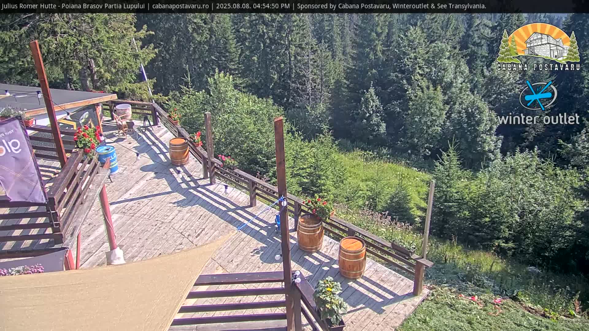Rasnovei Plain View  from Julius Römer Hütte  Poiana Brasov Live Cam - Poiana Brasov, Braşov, Romania