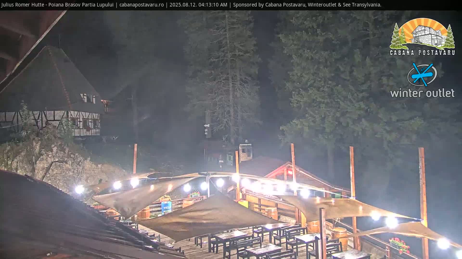 Rasnovei Plain View  from Julius Römer Hütte  Poiana Brasov Live Cam - Poiana Brasov, Braşov, Romania