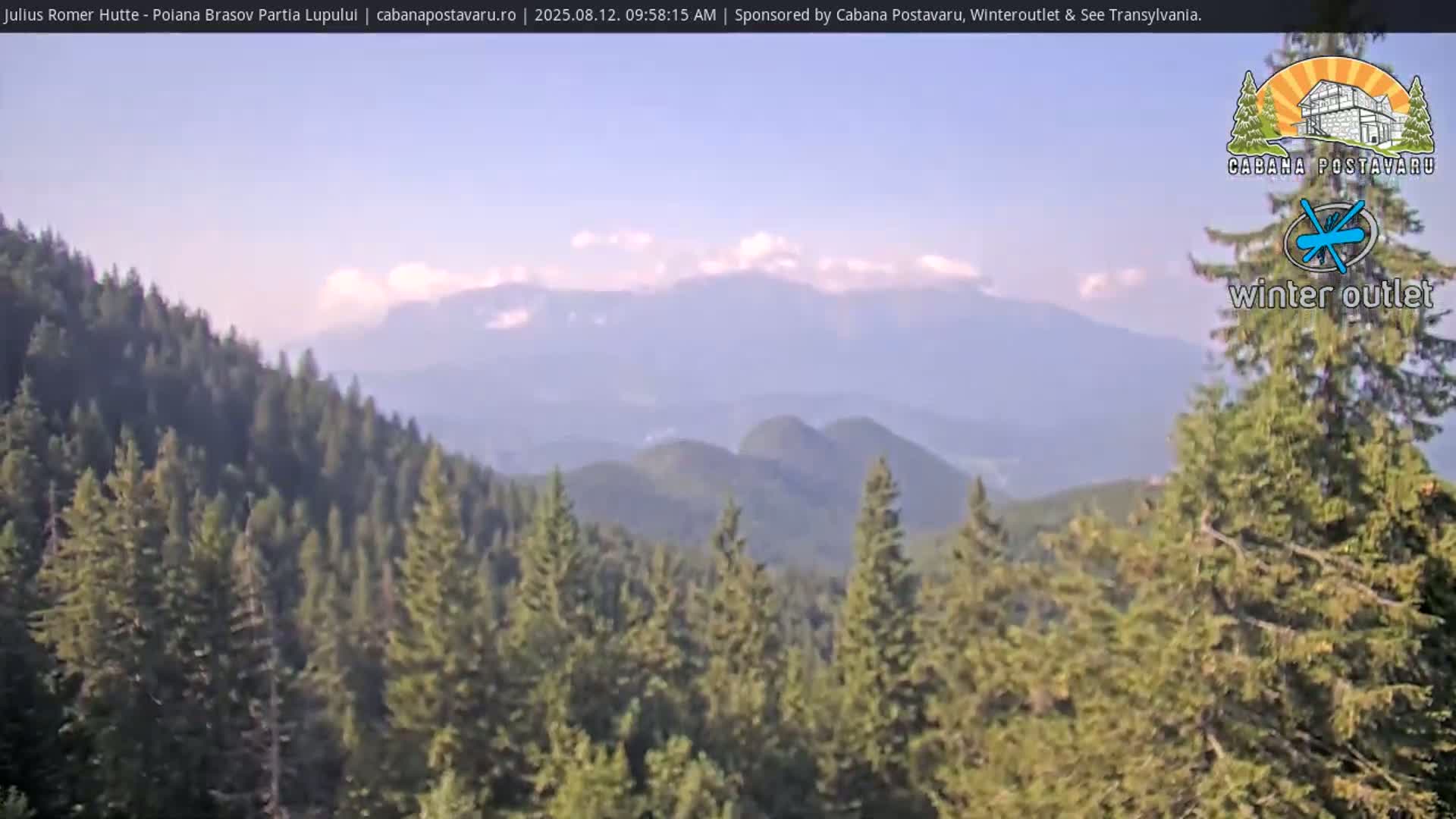 Rasnovei Plain View  from Julius Römer Hütte  Poiana Brasov Live Cam - Poiana Brasov, Braşov, Romania