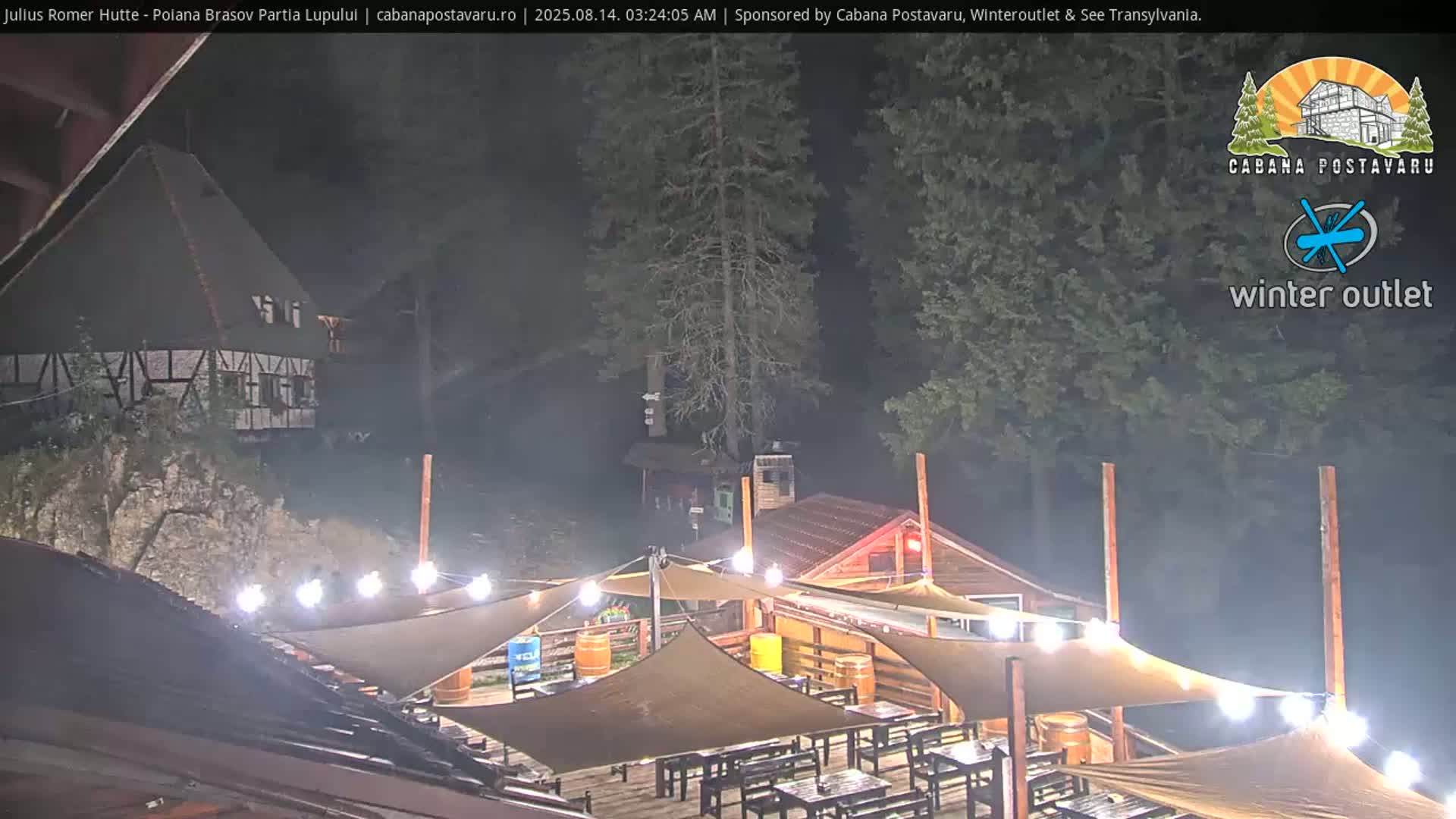 Rasnovei Plain View  from Julius Römer Hütte  Poiana Brasov Live Cam - Poiana Brasov, Braşov, Romania