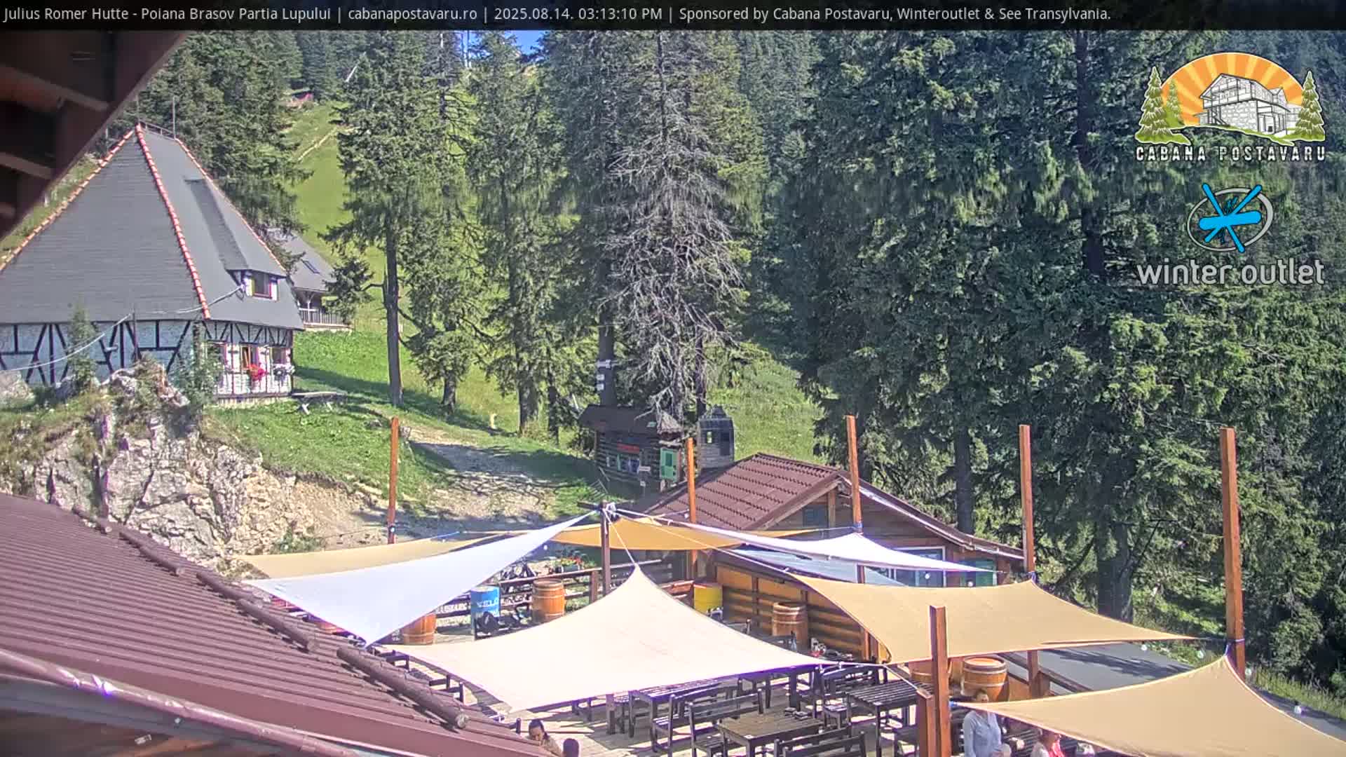 Rasnovei Plain View  from Julius Römer Hütte  Poiana Brasov Live Cam - Poiana Brasov, Braşov, Romania
