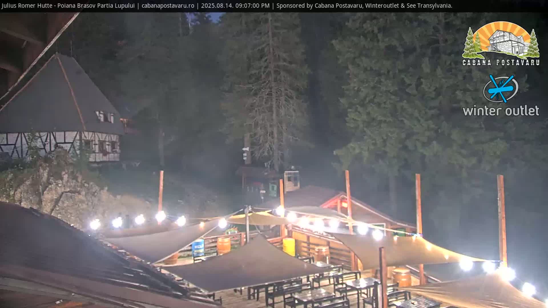Rasnovei Plain View  from Julius Römer Hütte  Poiana Brasov Live Cam - Poiana Brasov, Braşov, Romania