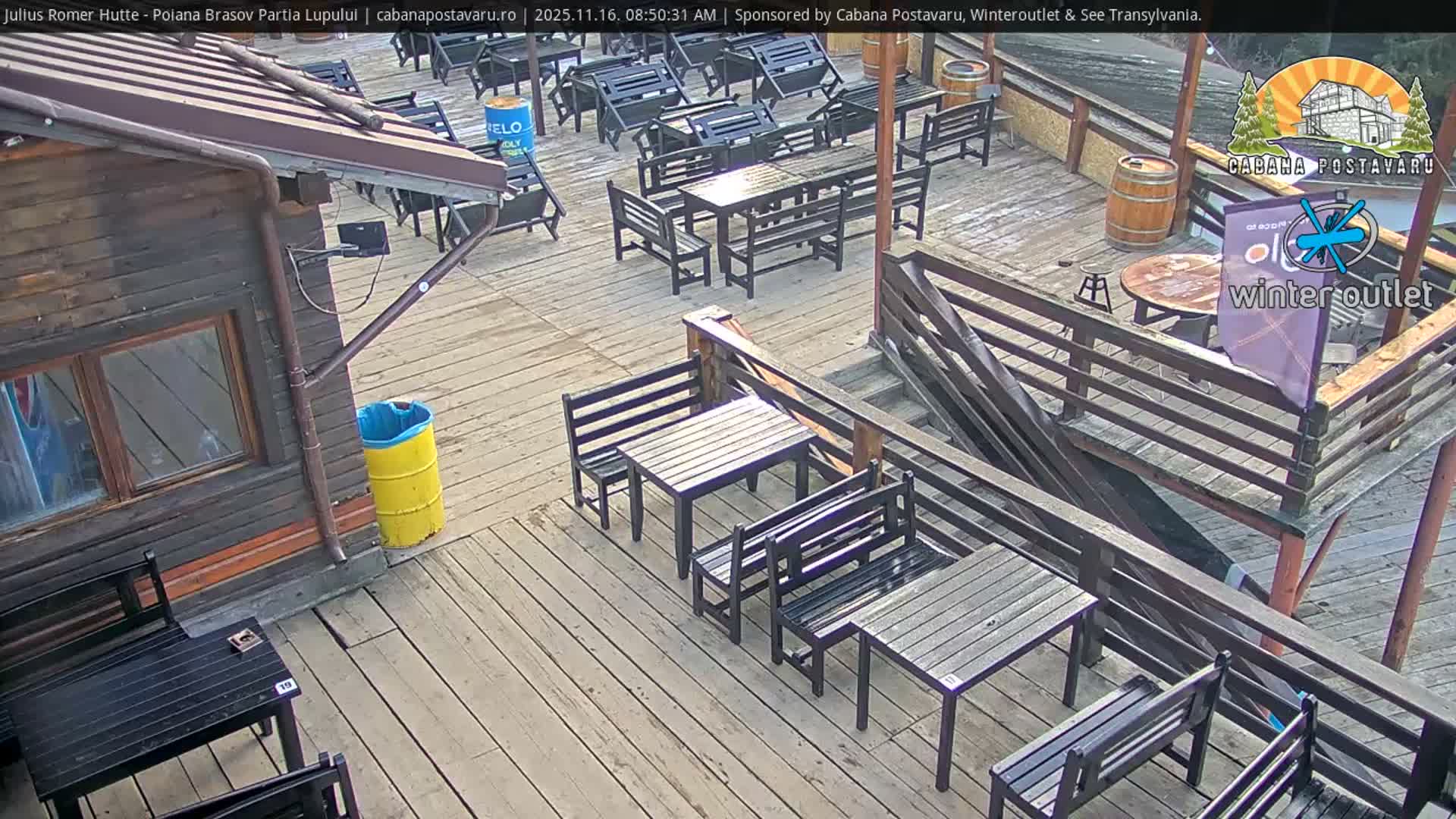 Rasnovei Plain View  from Julius Römer Hütte  Poiana Brasov Live Cam - Poiana Brasov, Braşov, Romania