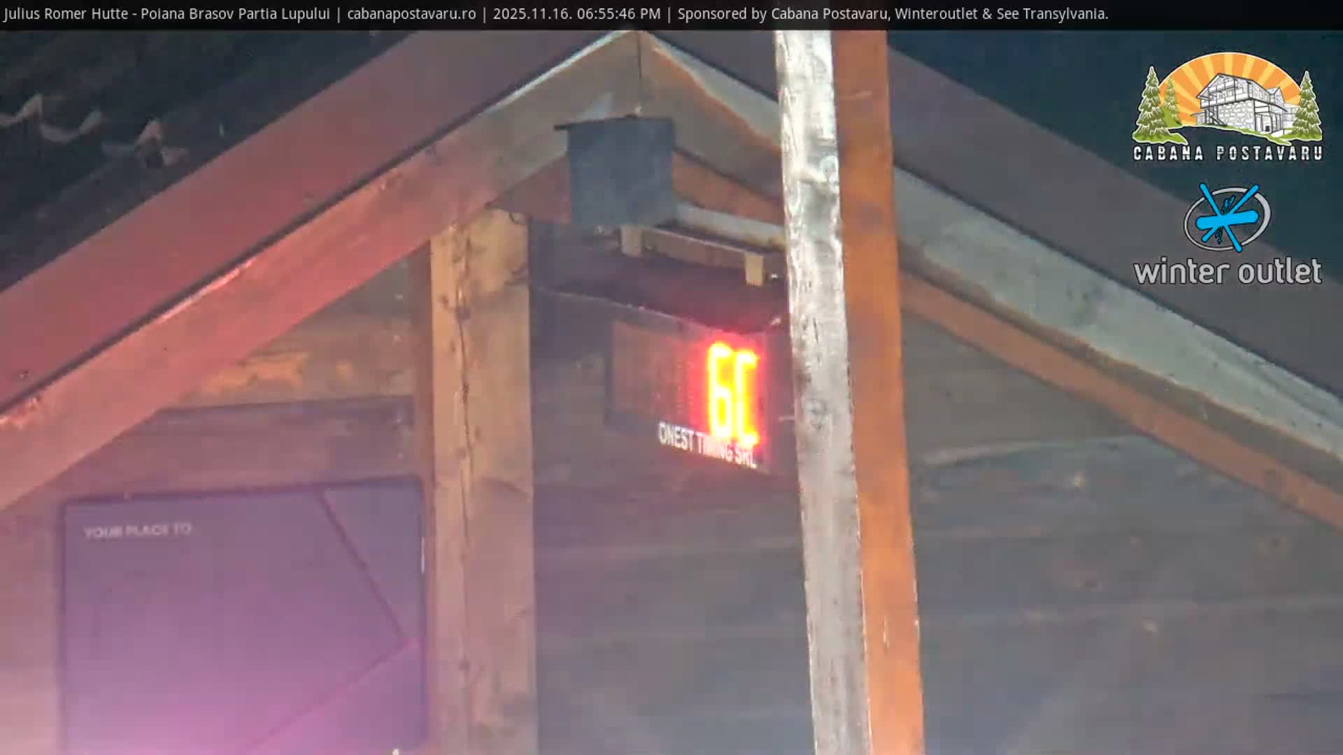 Rasnovei Plain View  from Julius Römer Hütte  Poiana Brasov Live Cam - Poiana Brasov, Braşov, Romania