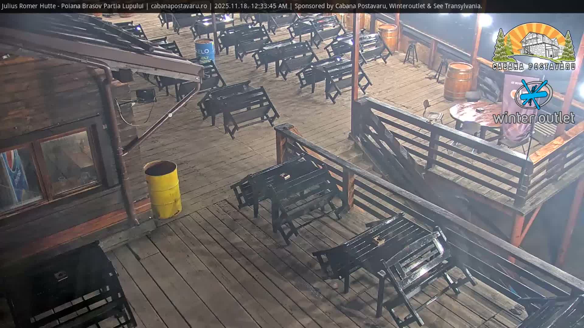 Rasnovei Plain View  from Julius Römer Hütte  Poiana Brasov Live Cam - Poiana Brasov, Braşov, Romania