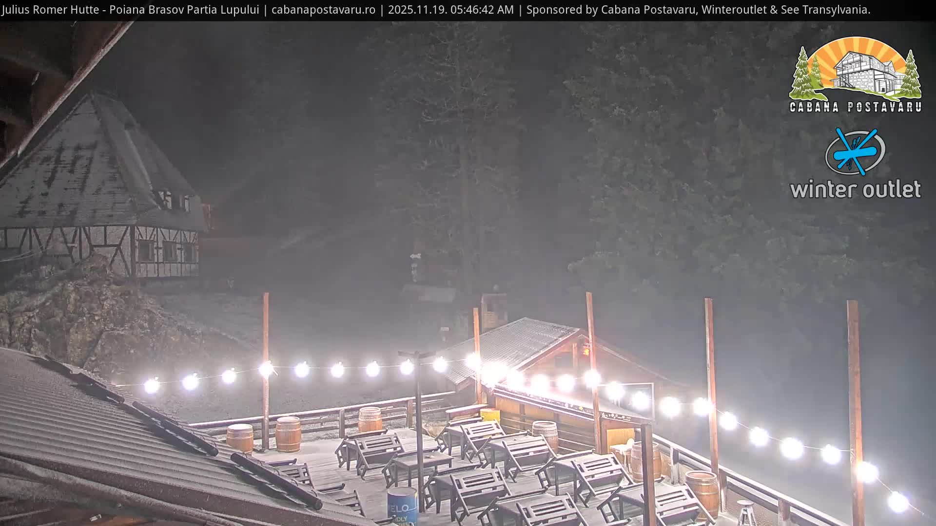 Rasnovei Plain View  from Julius Römer Hütte  Poiana Brasov Live Cam - Poiana Brasov, Braşov, Romania
