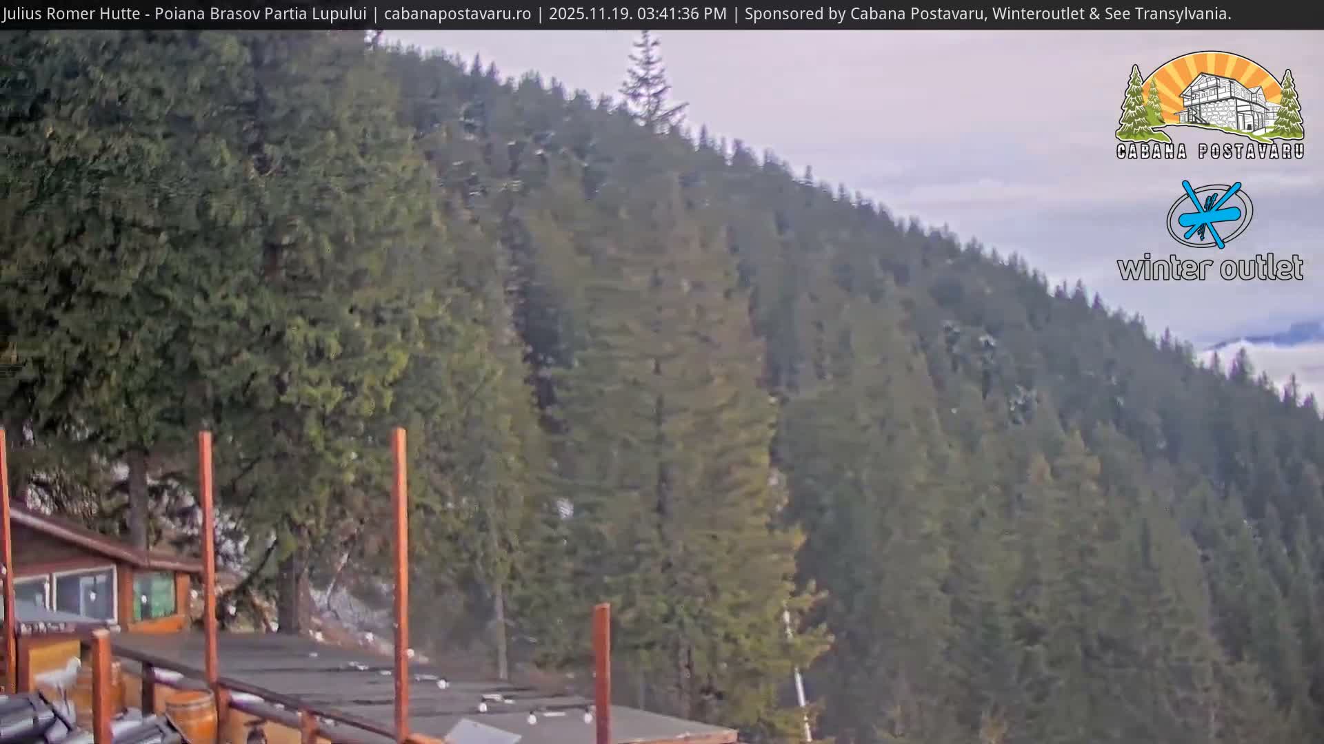 Rasnovei Plain View  from Julius Römer Hütte  Poiana Brasov Live Cam - Poiana Brasov, Braşov, Romania