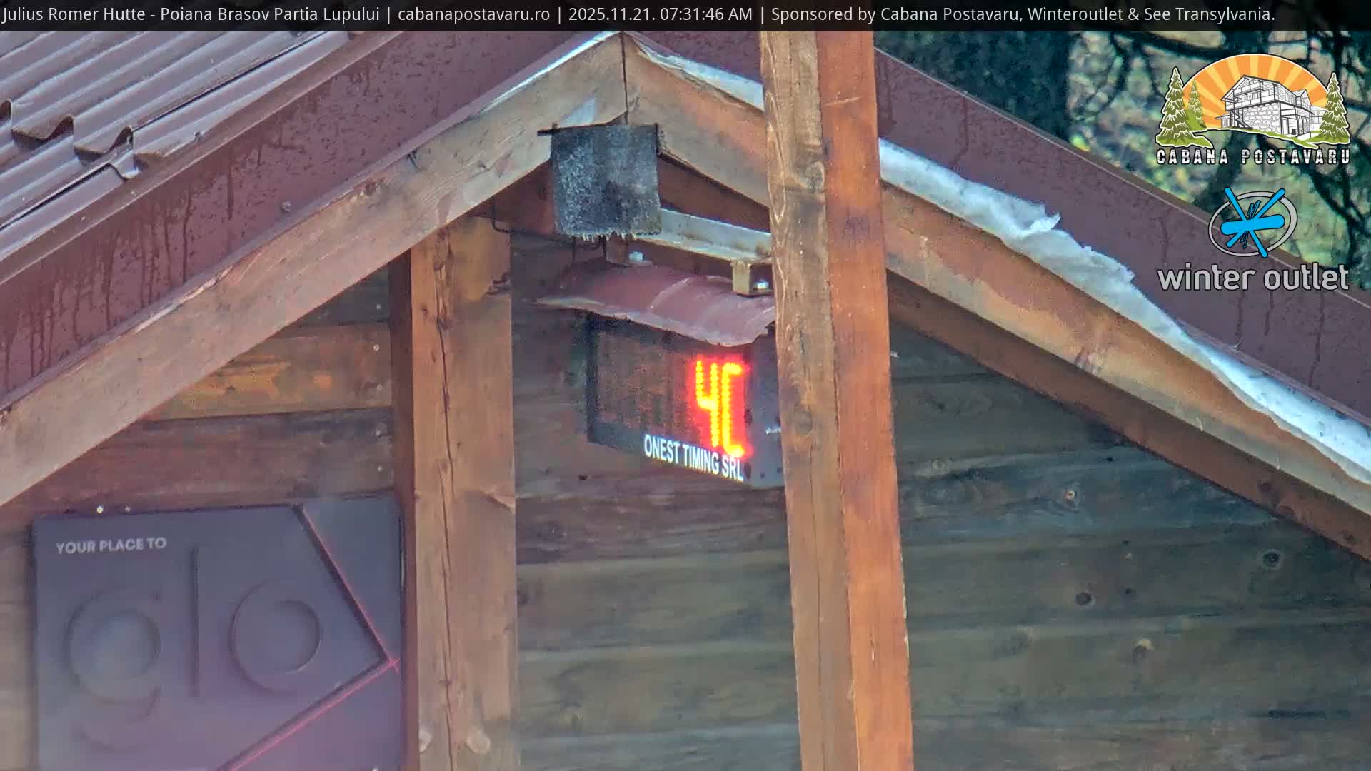 Rasnovei Plain View  from Julius Römer Hütte  Poiana Brasov Live Cam - Poiana Brasov, Braşov, Romania