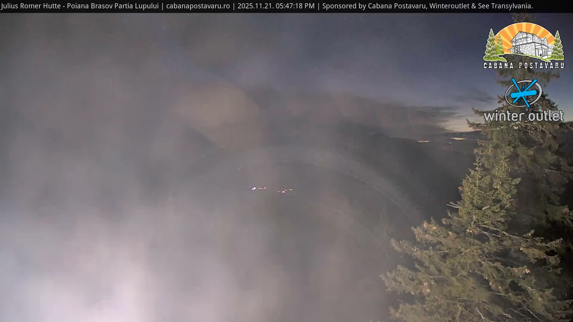 Rasnovei Plain View  from Julius Römer Hütte  Poiana Brasov Live Cam - Poiana Brasov, Braşov, Romania