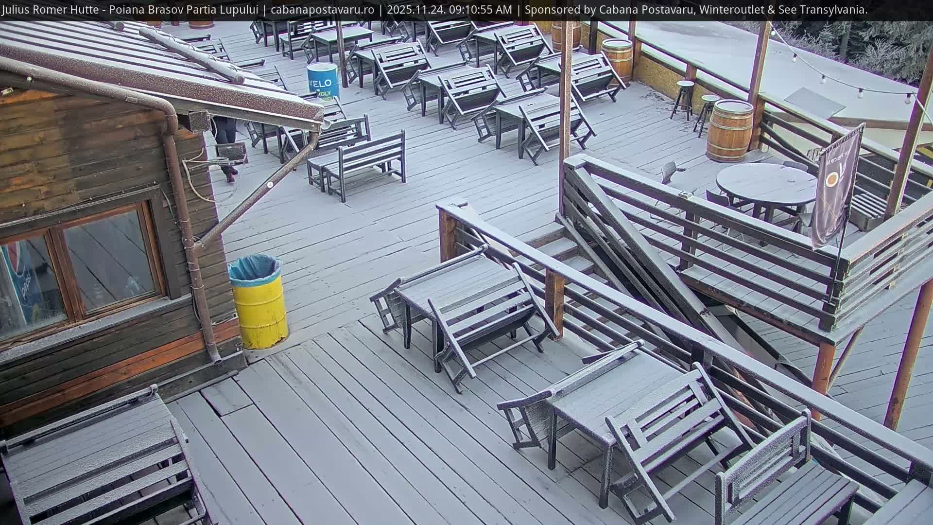Rasnovei Plain View  from Julius Römer Hütte  Poiana Brasov Live Cam - Poiana Brasov, Braşov, Romania