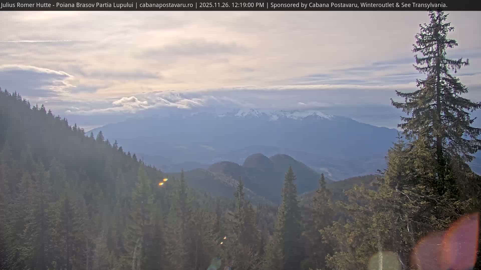 Rasnovei Plain View  from Julius Römer Hütte  Poiana Brasov Live Cam - Poiana Brasov, Braşov, Romania