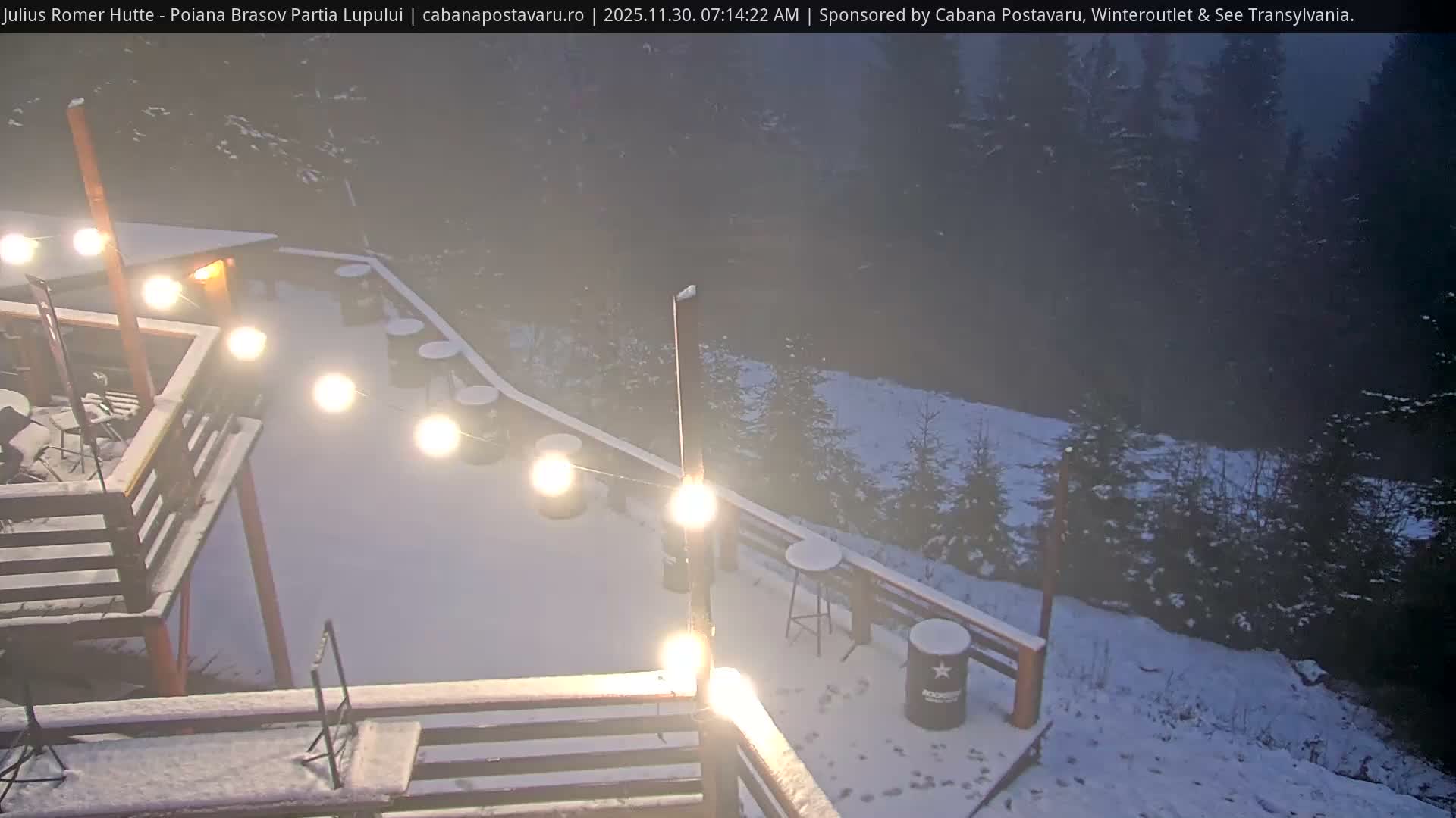 Rasnovei Plain View  from Julius Römer Hütte  Poiana Brasov Live Cam - Poiana Brasov, Braşov, Romania