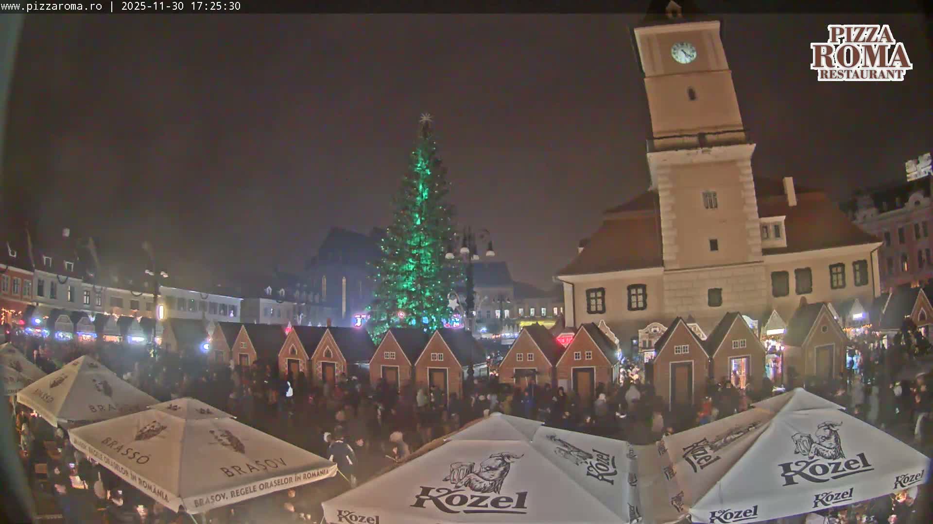 Rasnovei Plain View  from Julius Römer Hütte  Poiana Brasov Live Cam - Poiana Brasov, Braşov, Romania