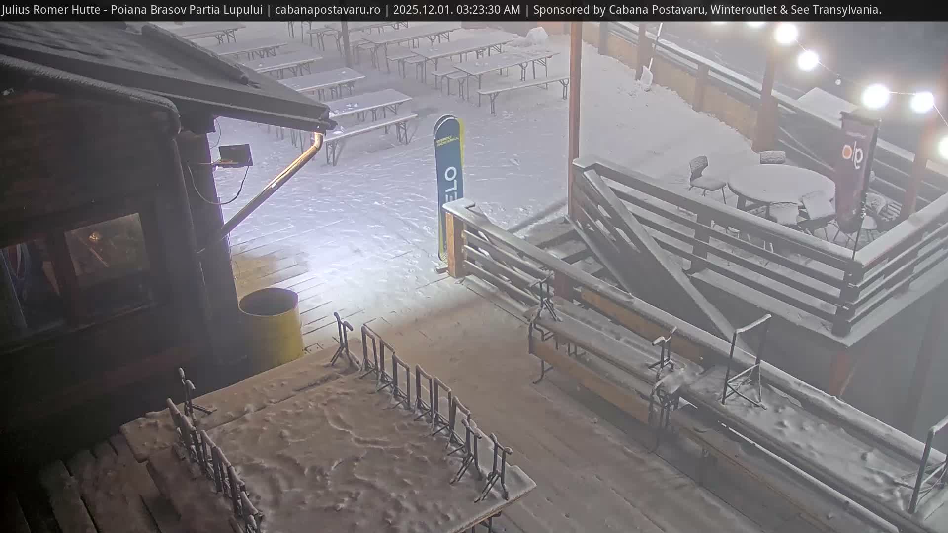 Rasnovei Plain View  from Julius Römer Hütte  Poiana Brasov Live Cam - Poiana Brasov, Braşov, Romania