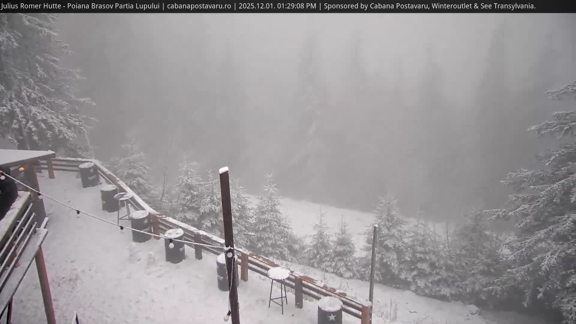 Rasnovei Plain View  from Julius Römer Hütte  Poiana Brasov Live Cam - Poiana Brasov, Braşov, Romania