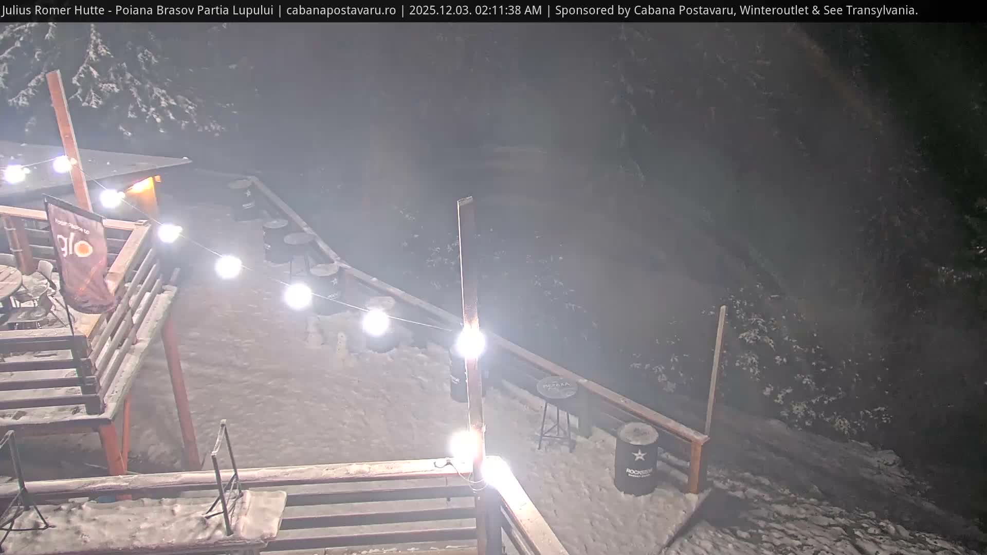 Rasnovei Plain View  from Julius Römer Hütte  Poiana Brasov Live Cam - Poiana Brasov, Braşov, Romania
