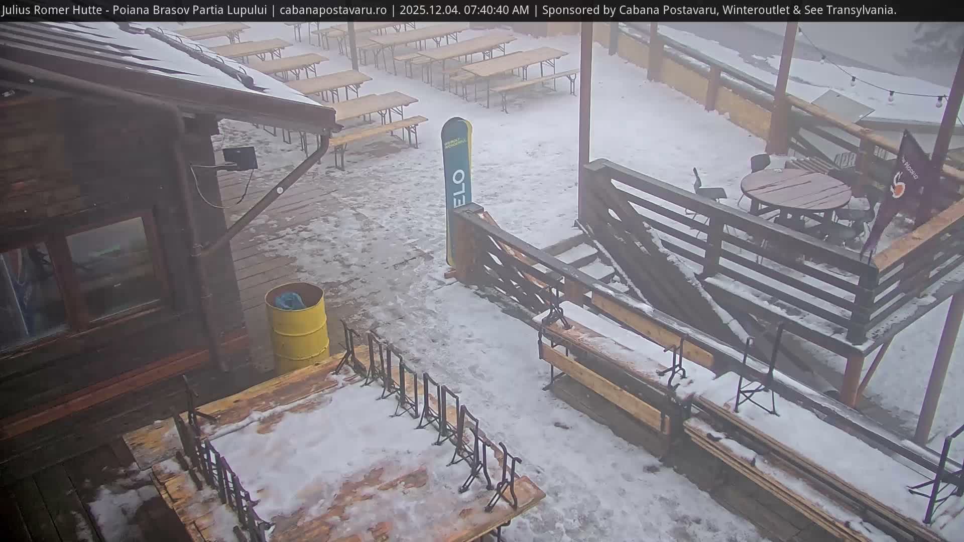 Rasnovei Plain View  from Julius Römer Hütte  Poiana Brasov Live Cam - Poiana Brasov, Braşov, Romania