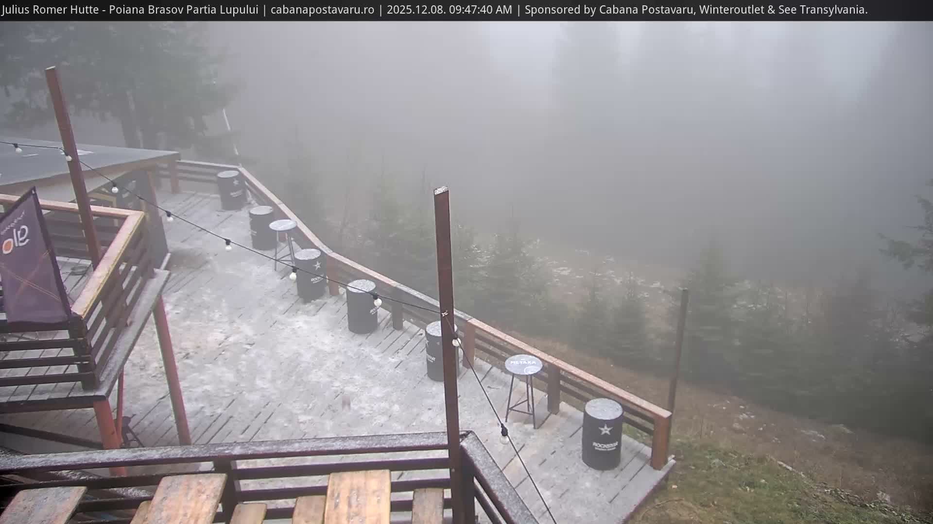 Rasnovei Plain View  from Julius Römer Hütte  Poiana Brasov Live Cam - Poiana Brasov, Braşov, Romania