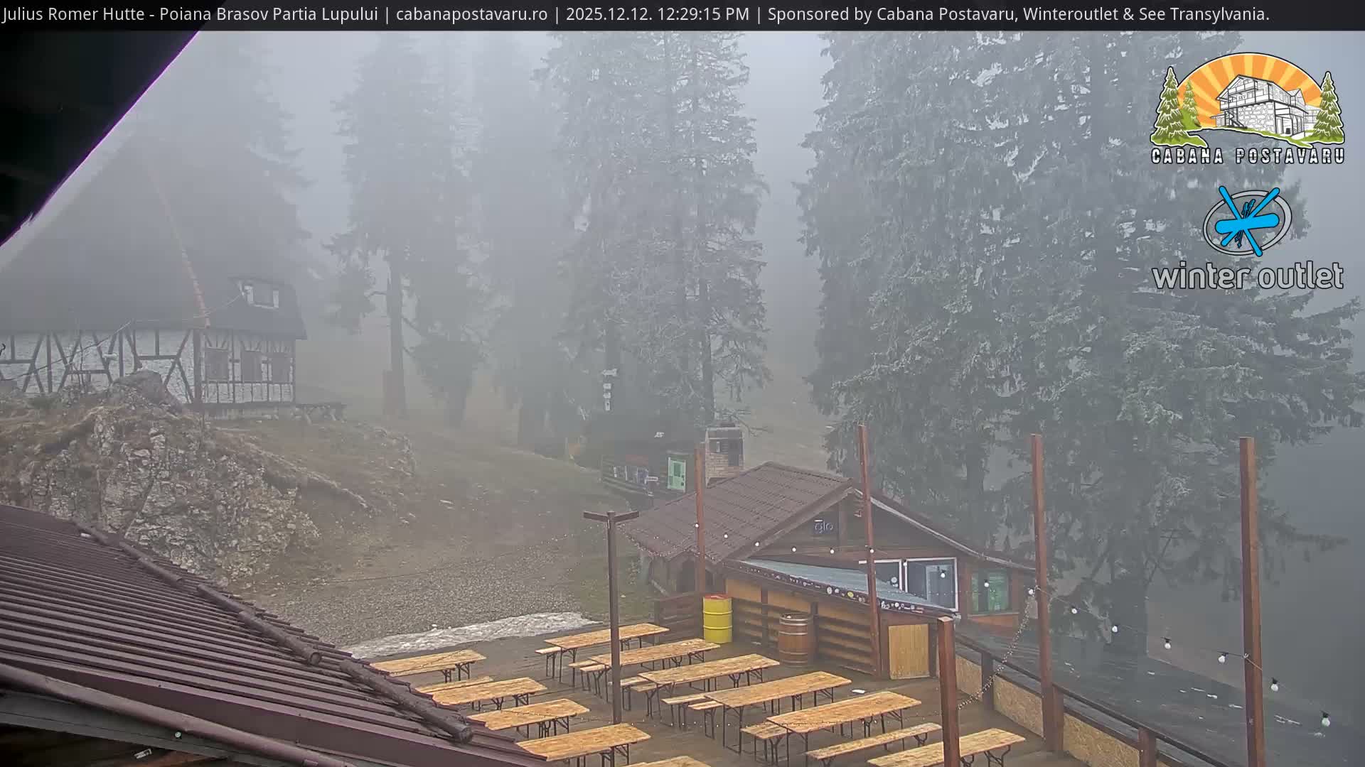 Rasnovei Plain View  from Julius Römer Hütte  Poiana Brasov Live Cam - Poiana Brasov, Braşov, Romania