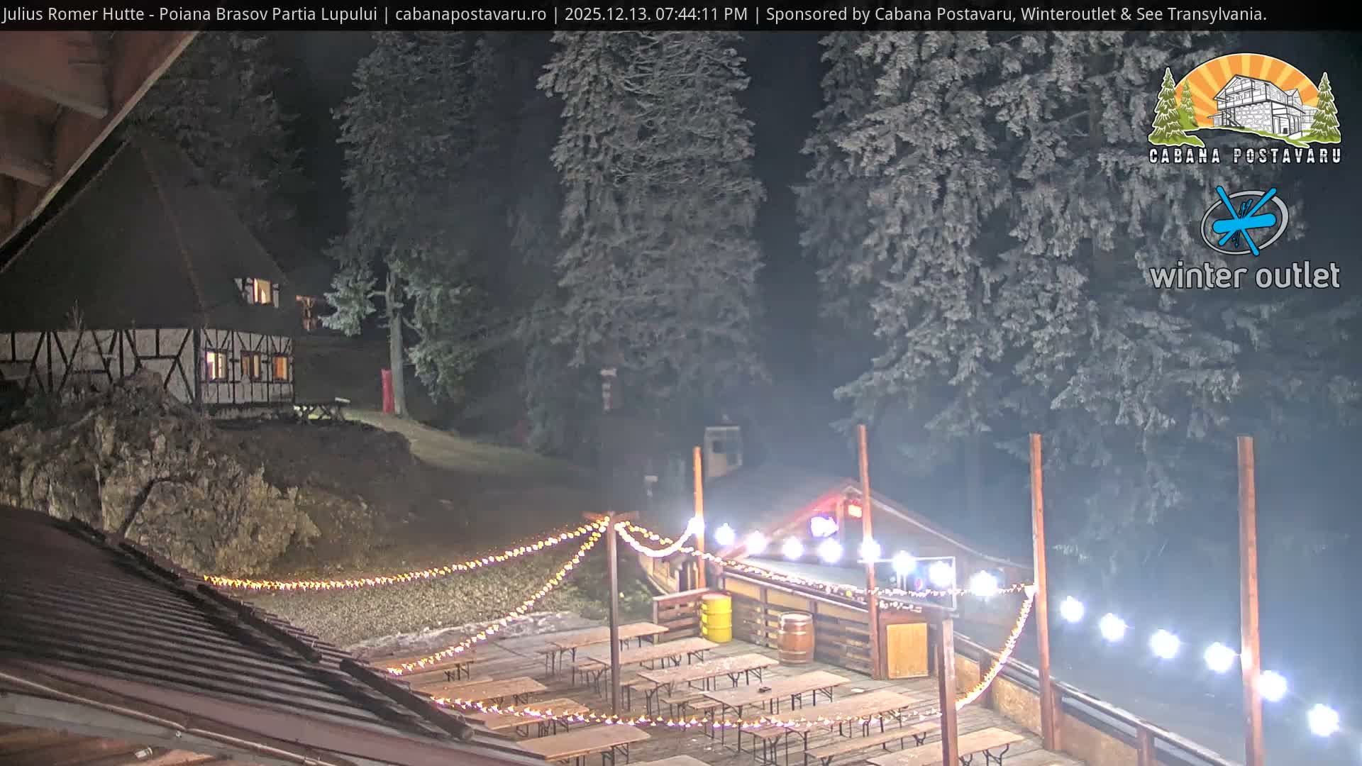 Rasnovei Plain View  from Julius Römer Hütte  Poiana Brasov Live Cam - Poiana Brasov, Braşov, Romania