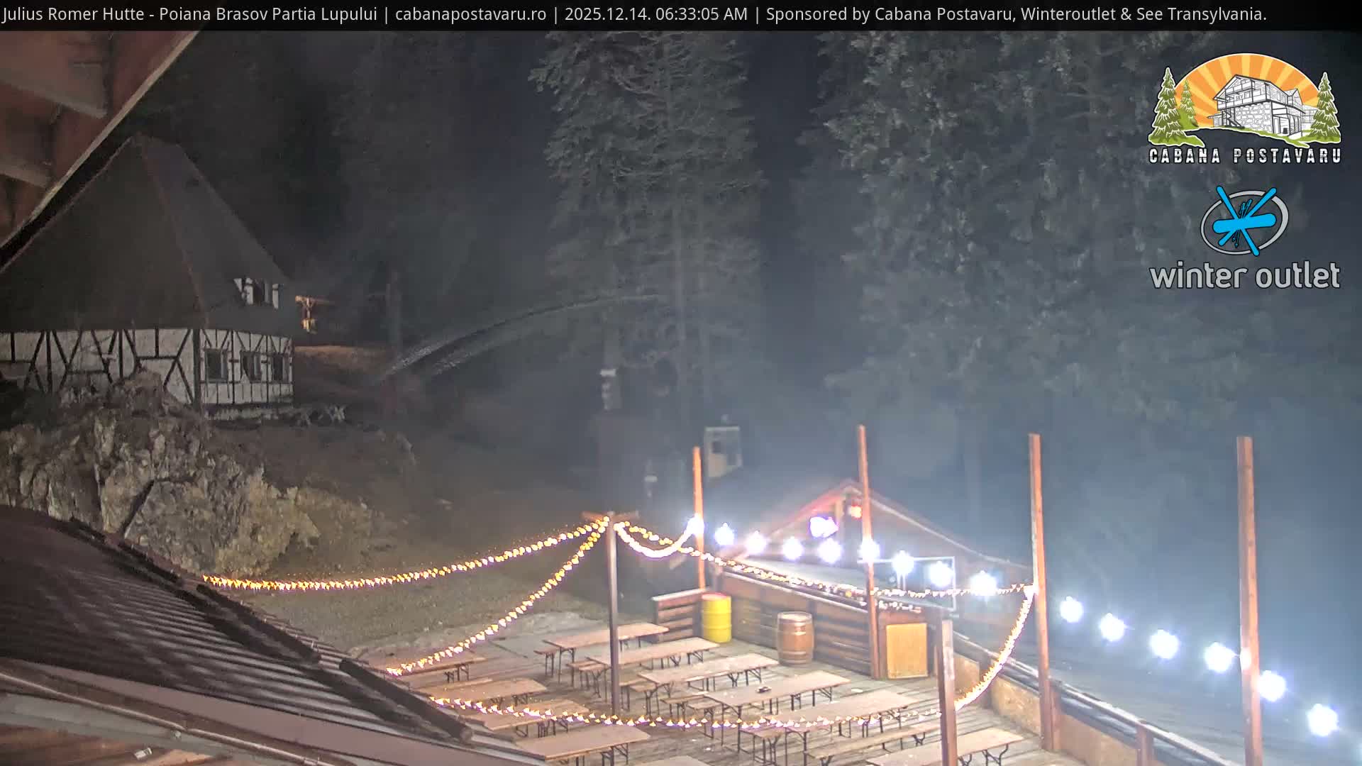 Rasnovei Plain View  from Julius Römer Hütte  Poiana Brasov Live Cam - Poiana Brasov, Braşov, Romania