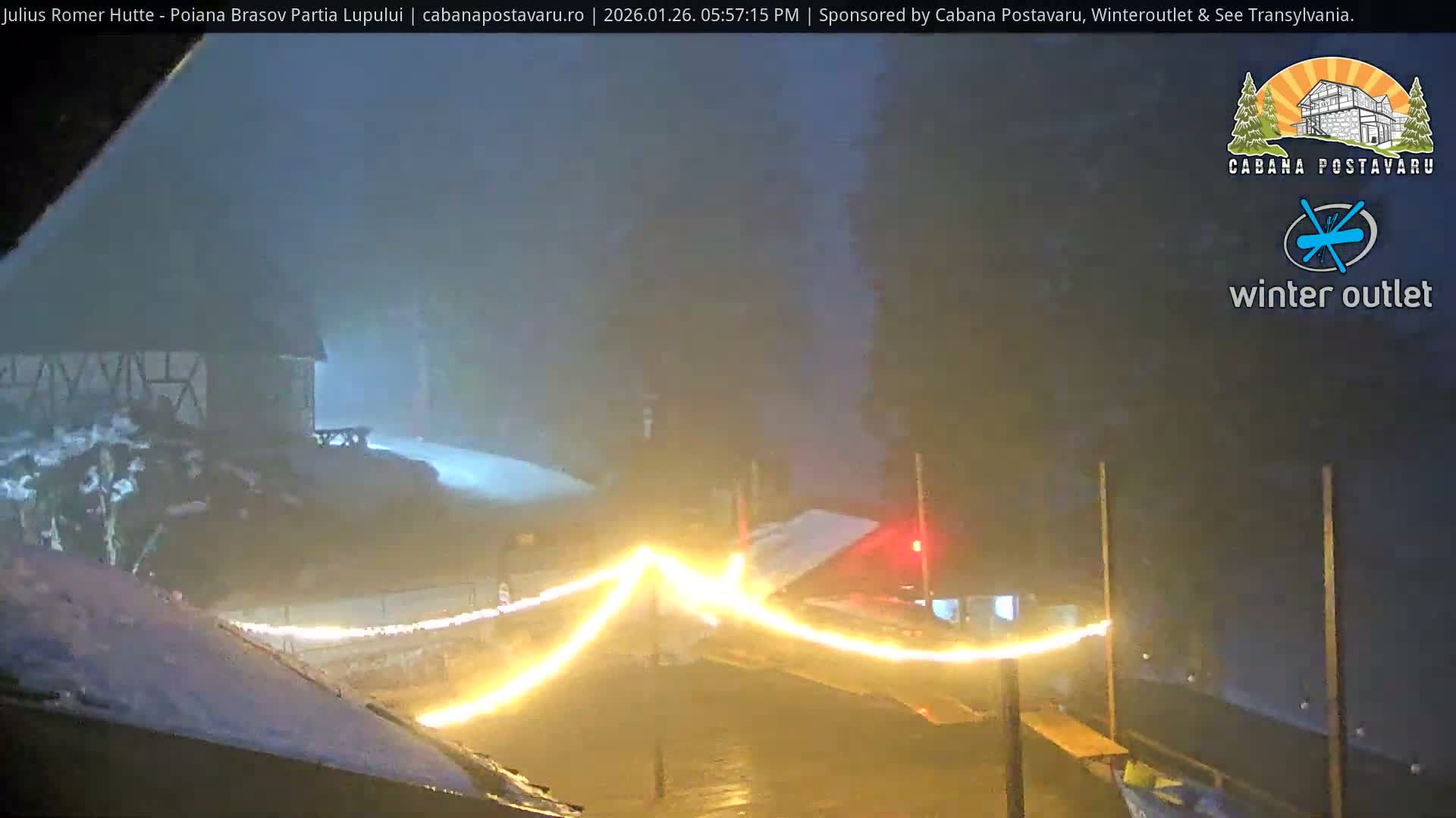 Rasnovei Plain View  from Julius Römer Hütte  Poiana Brasov Live Cam - Poiana Brasov, Braşov, Romania