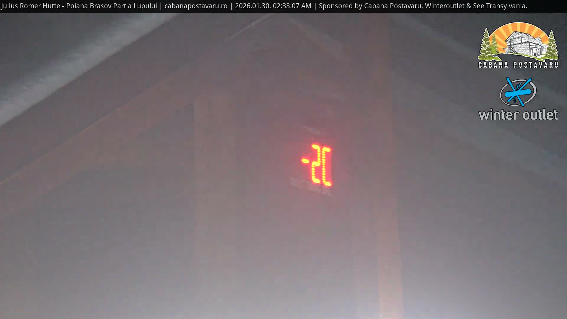 Rasnovei Plain View  from Julius Römer Hütte  Poiana Brasov Live Cam - Poiana Brasov, Braşov, Romania