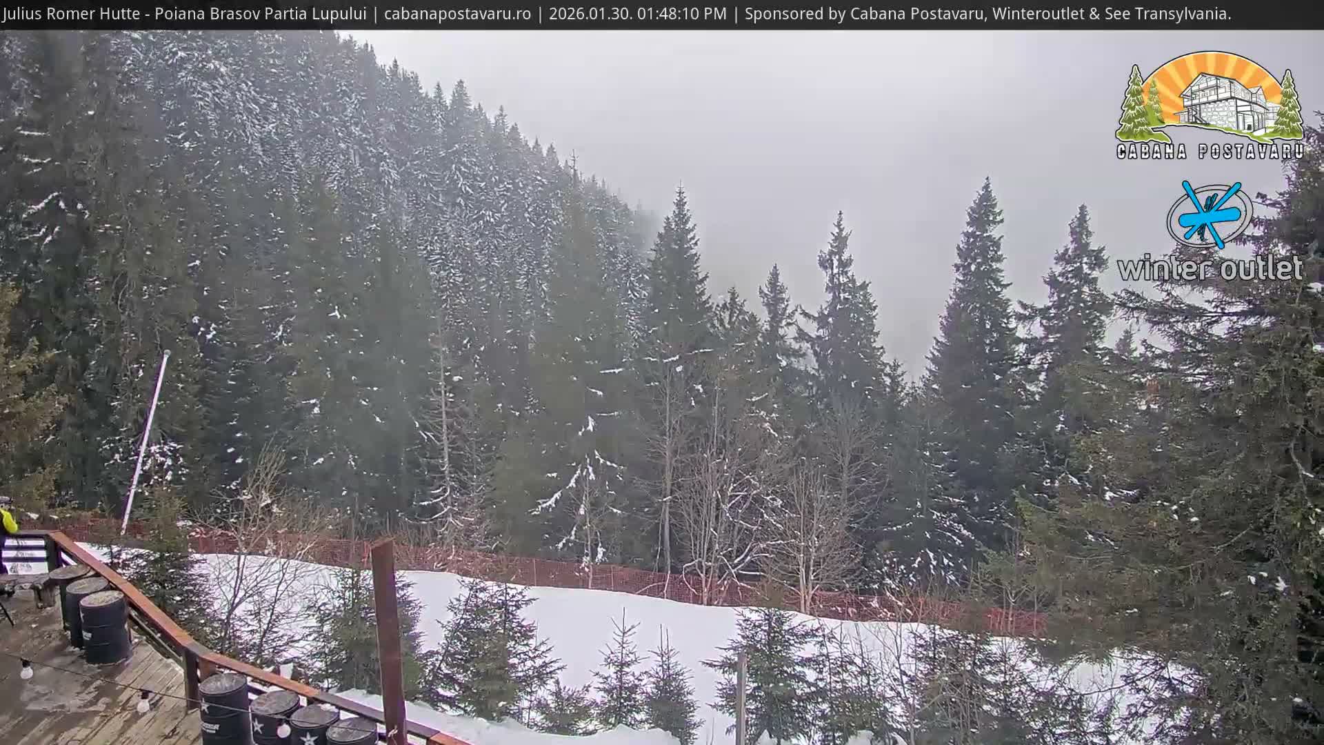 Rasnovei Plain View  from Julius Römer Hütte  Poiana Brasov Live Cam - Poiana Brasov, Braşov, Romania