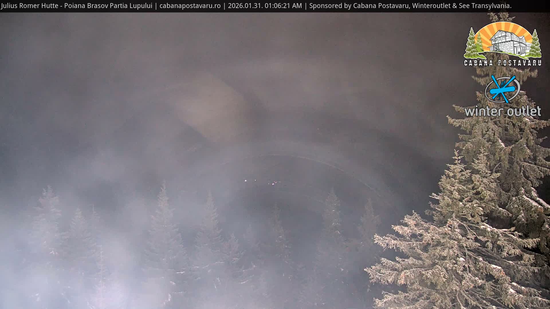 Rasnovei Plain View  from Julius Römer Hütte  Poiana Brasov Live Cam - Poiana Brasov, Braşov, Romania