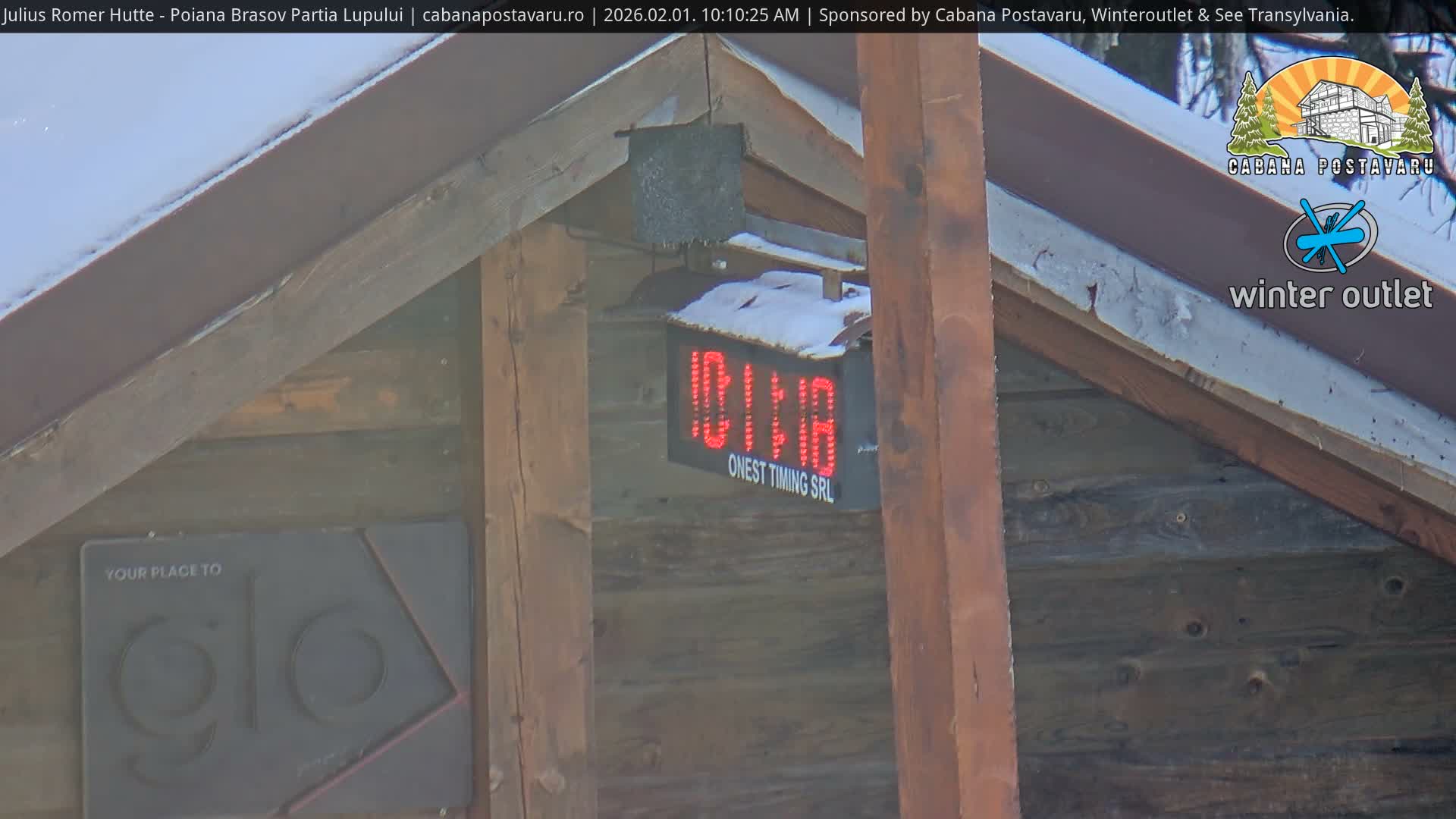 Rasnovei Plain View  from Julius Römer Hütte  Poiana Brasov Live Cam - Poiana Brasov, Braşov, Romania