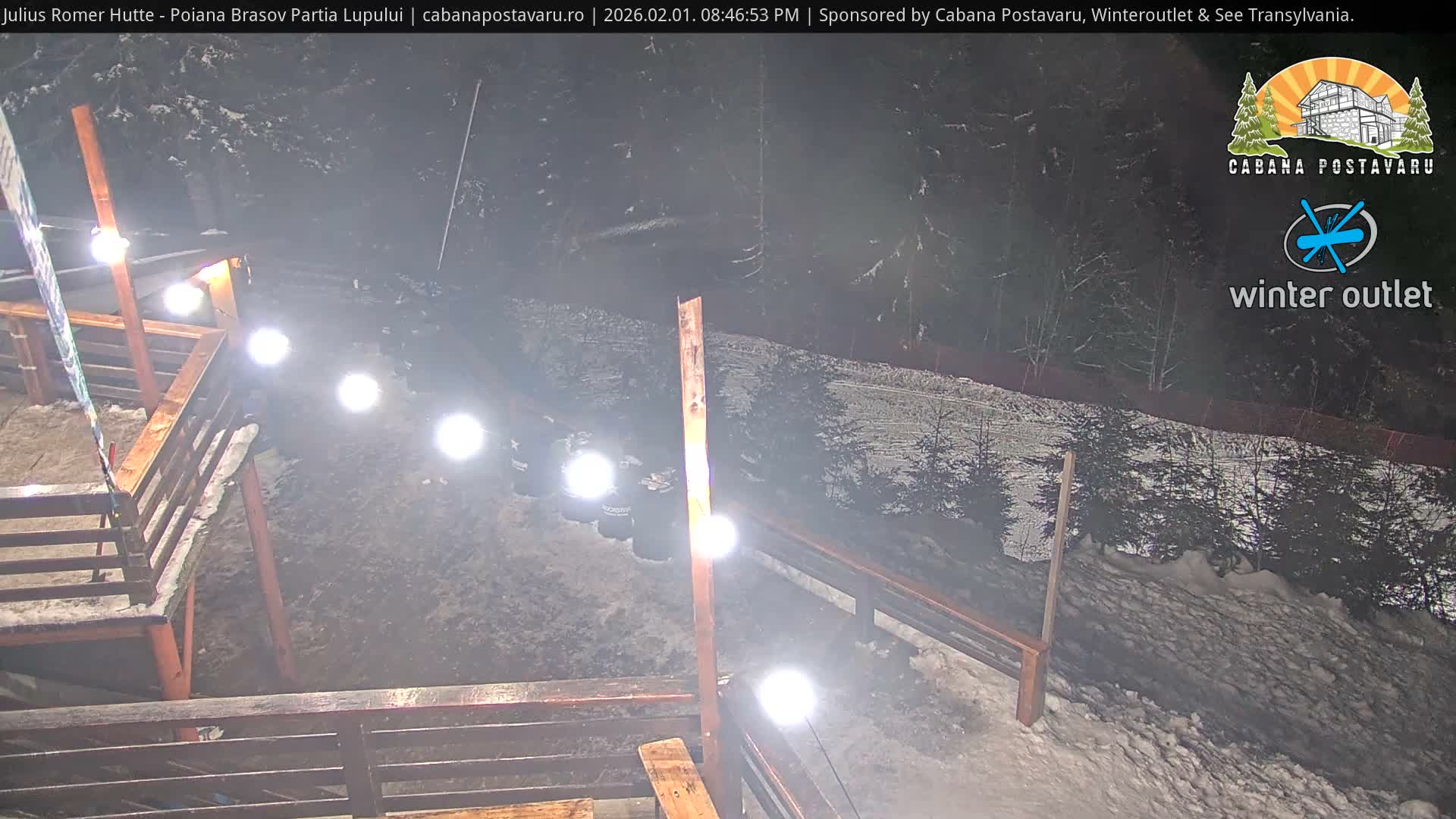 Rasnovei Plain View  from Julius Römer Hütte  Poiana Brasov Live Cam - Poiana Brasov, Braşov, Romania