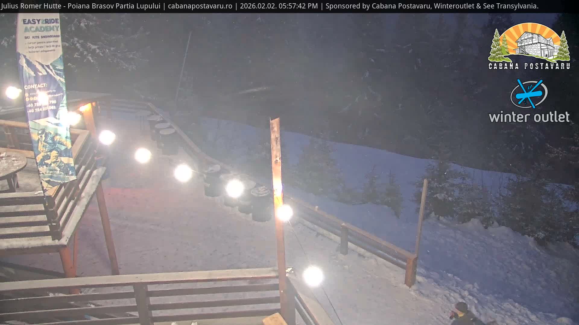 Rasnovei Plain View  from Julius Römer Hütte  Poiana Brasov Live Cam - Poiana Brasov, Braşov, Romania