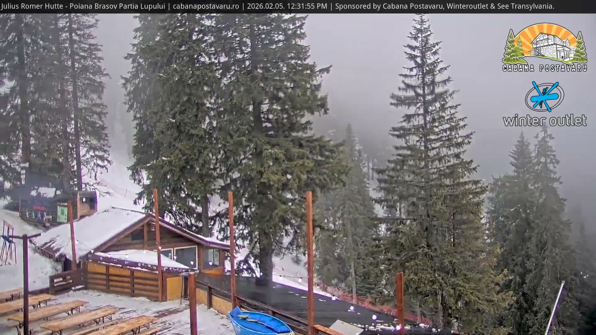 Rasnovei Plain View  from Julius Römer Hütte  Poiana Brasov Live Cam - Poiana Brasov, Braşov, Romania