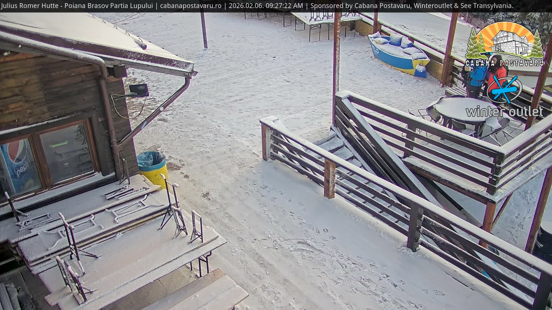 Rasnovei Plain View  from Julius Römer Hütte  Poiana Brasov Live Cam - Poiana Brasov, Braşov, Romania