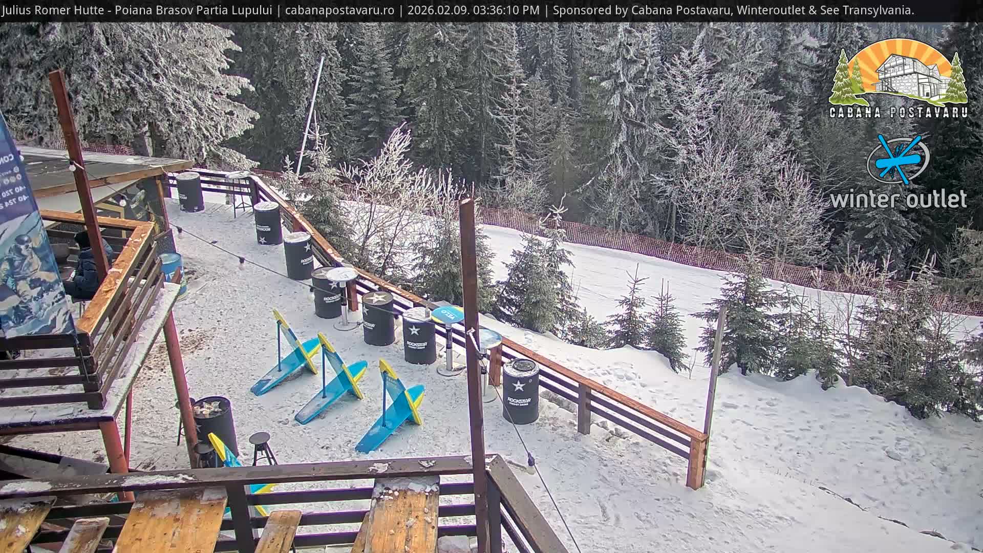 Rasnovei Plain View  from Julius Römer Hütte  Poiana Brasov Live Cam - Poiana Brasov, Braşov, Romania