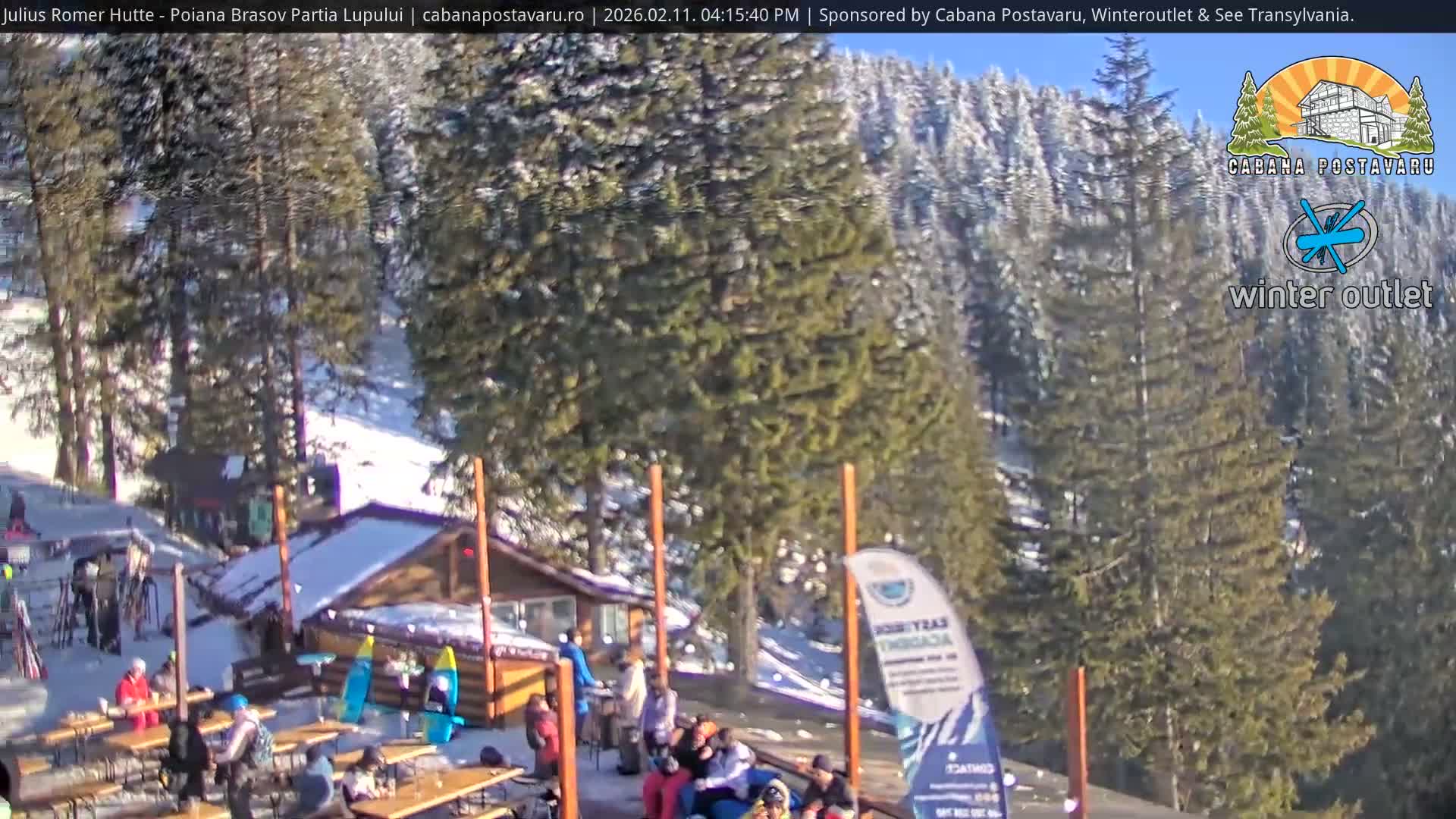 Rasnovei Plain View  from Julius Römer Hütte  Poiana Brasov Live Cam - Poiana Brasov, Braşov, Romania