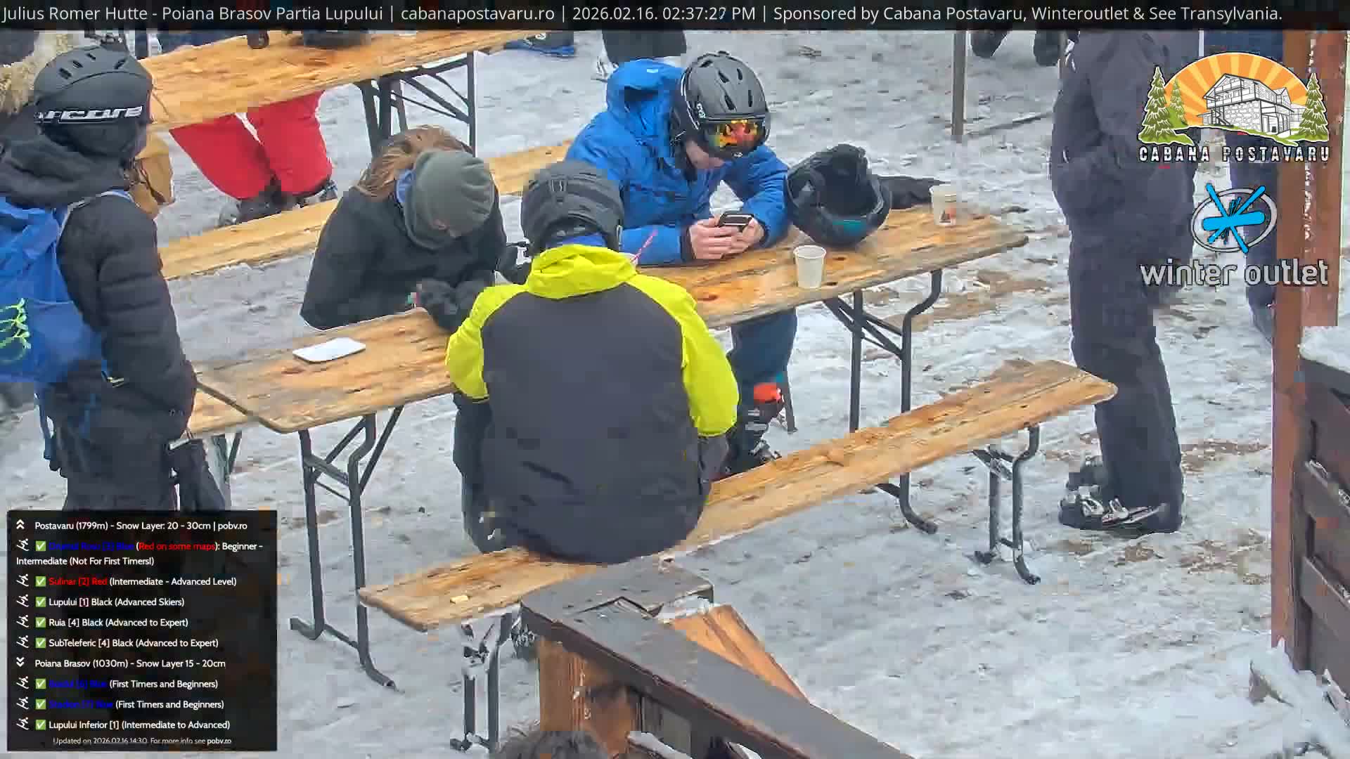 Rasnovei Plain View  from Julius Römer Hütte  Poiana Brasov Live Cam - Poiana Brasov, Braşov, Romania