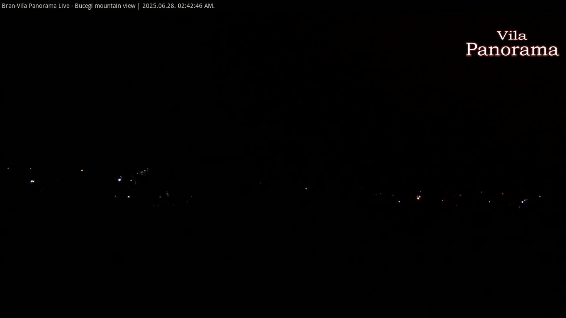 Bucegi Mountain View from Bran Live Cam - Bran,  Braşov, Romania
