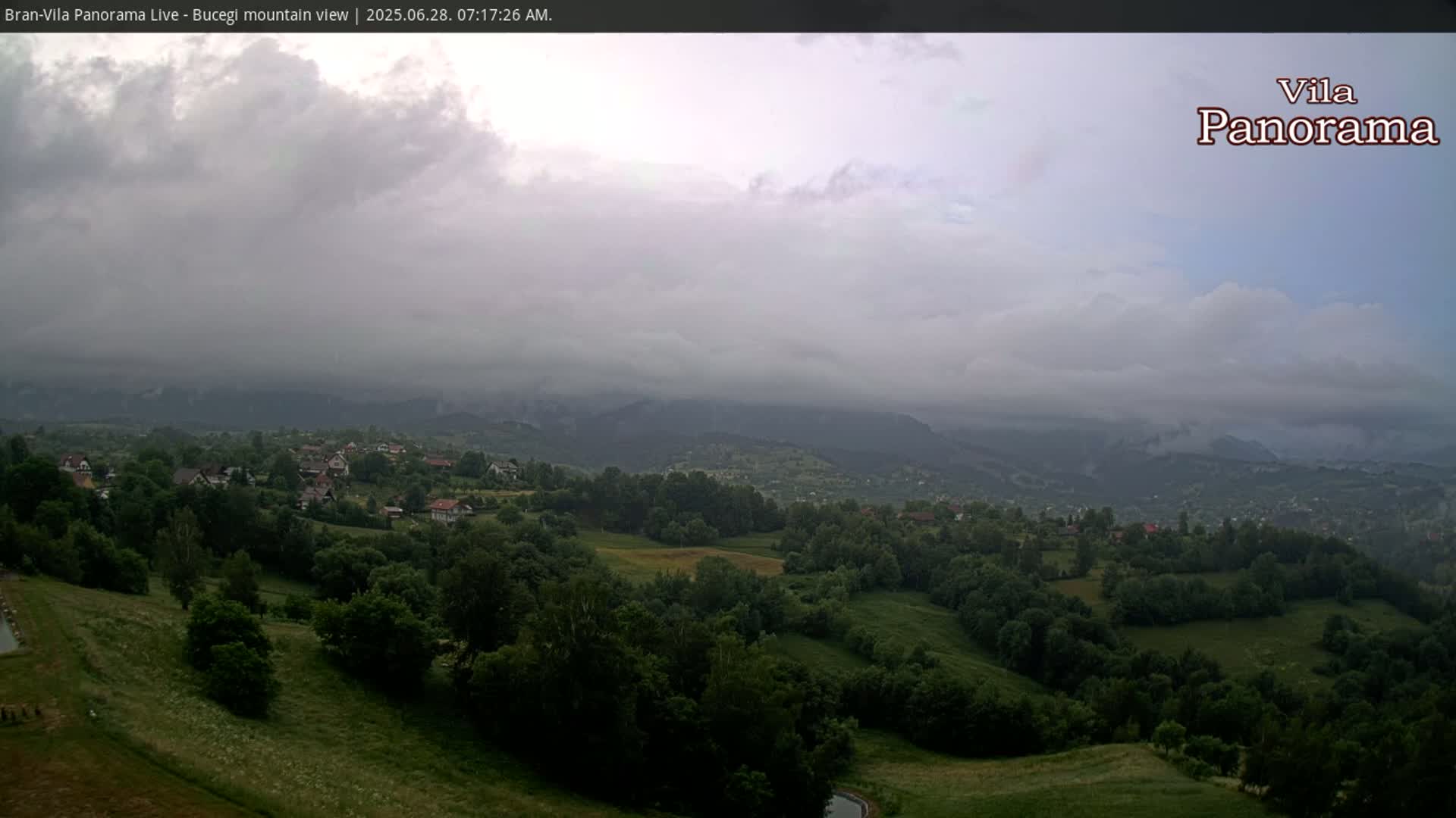 Bucegi Mountain View from Bran Live Cam - Bran,  Braşov, Romania